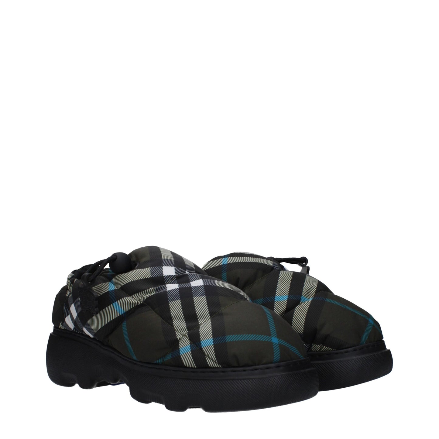 Slip-On-Loafer aus grünem Stoff von Burberry