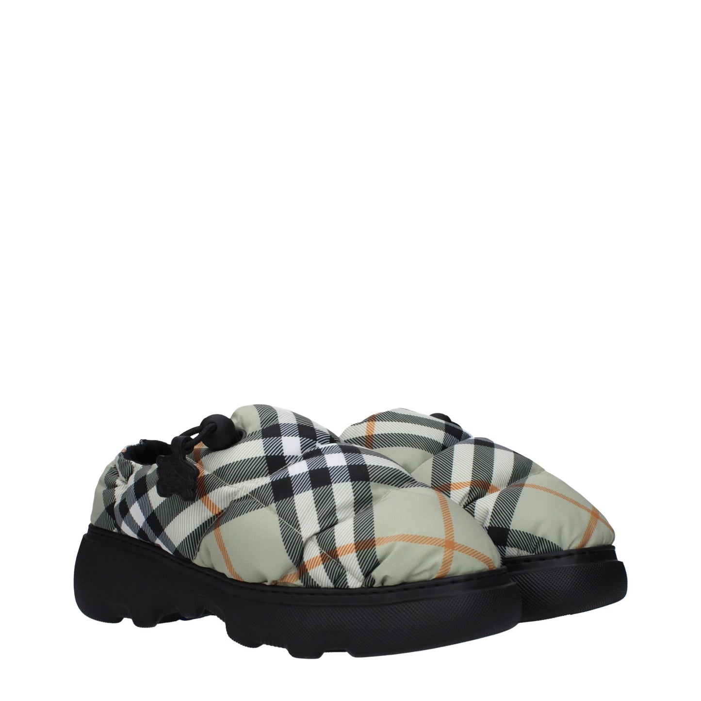 Slip-On-Loafer aus grünem Stoff von Burberry