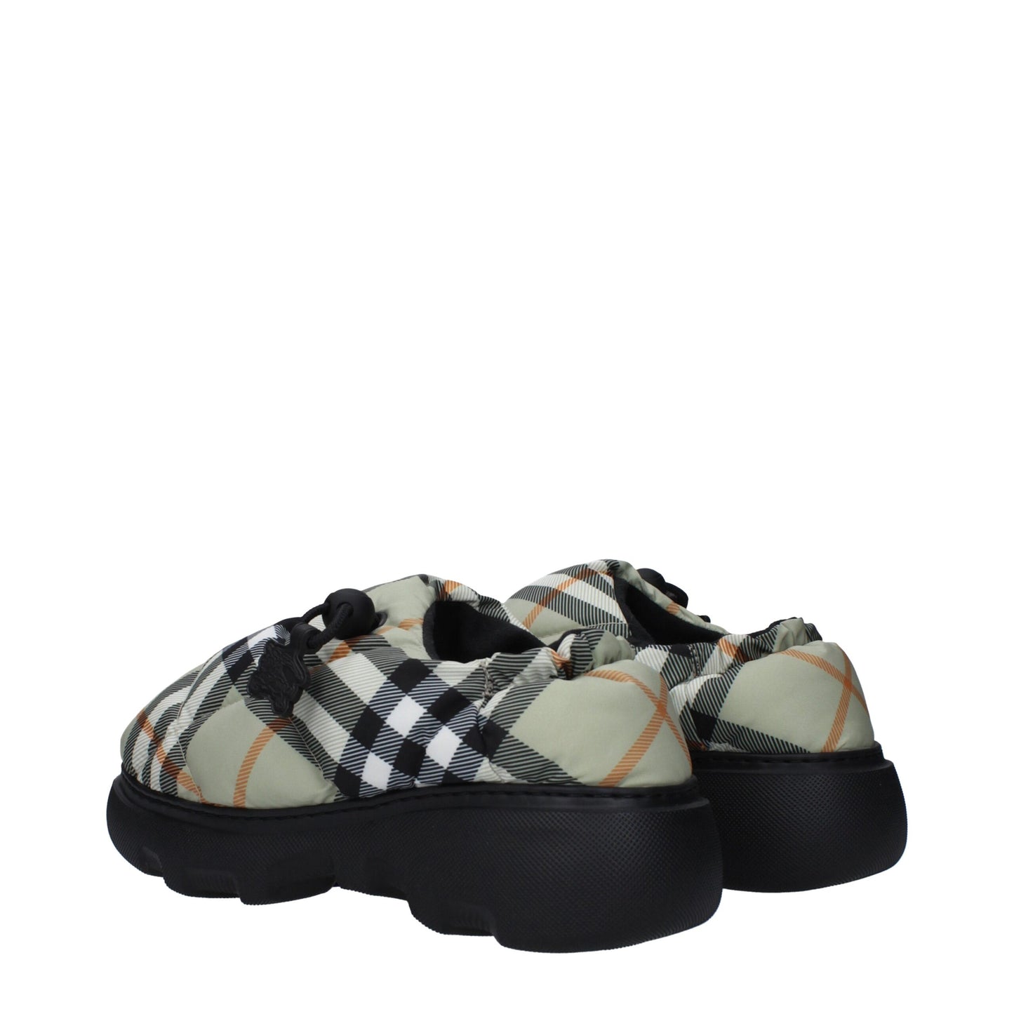 Slip-On-Loafer aus grünem Stoff von Burberry
