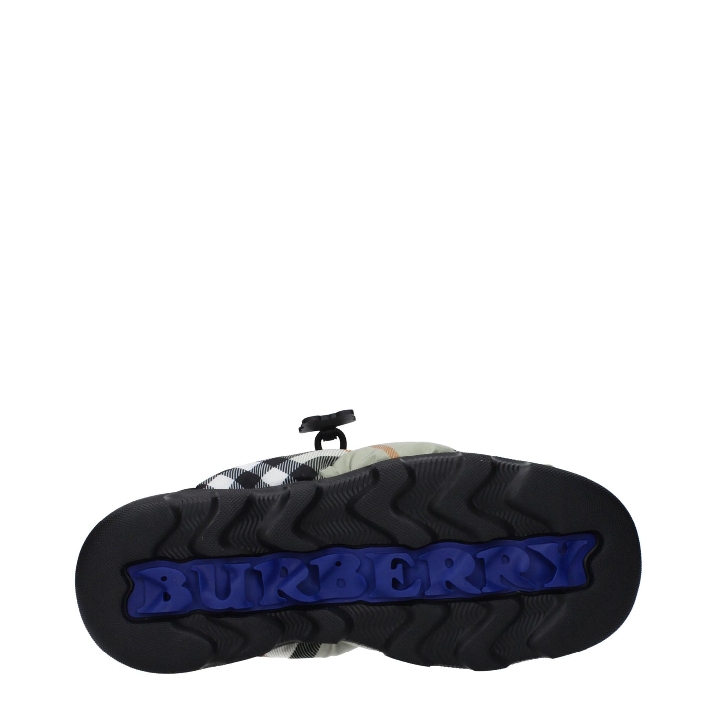 Slip-On-Loafer aus grünem Stoff von Burberry