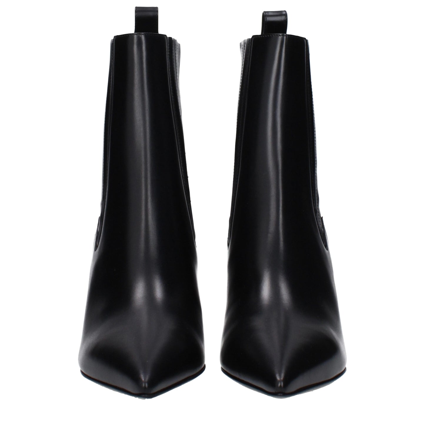 Bottines en cuir noir Valentino Garavani