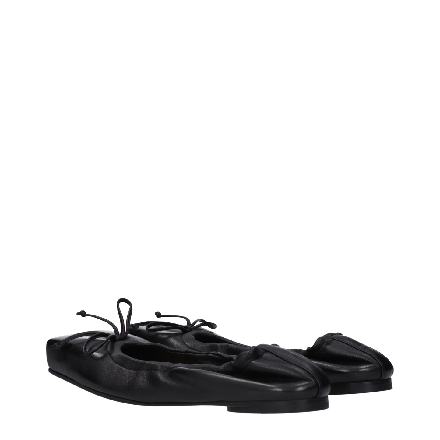 Jacquemus – Schwarze Ballerinas aus Leder