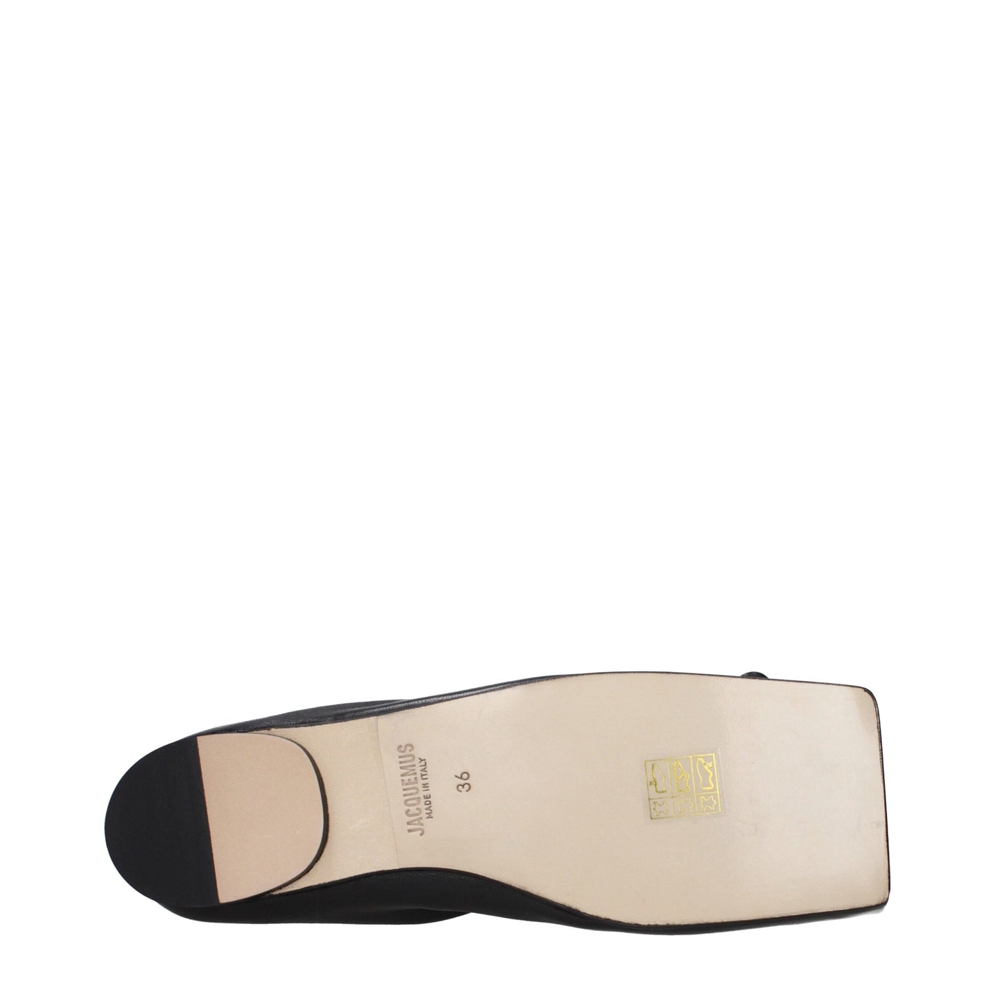 Jacquemus – Schwarze Ballerinas aus Leder