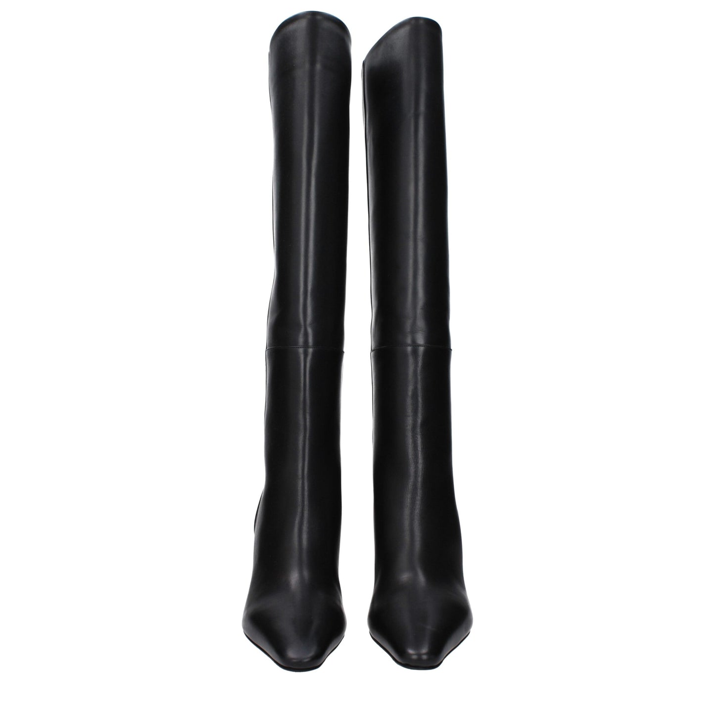 Jacquemus – Schwarze Lederstiefel mit hohem Absatz