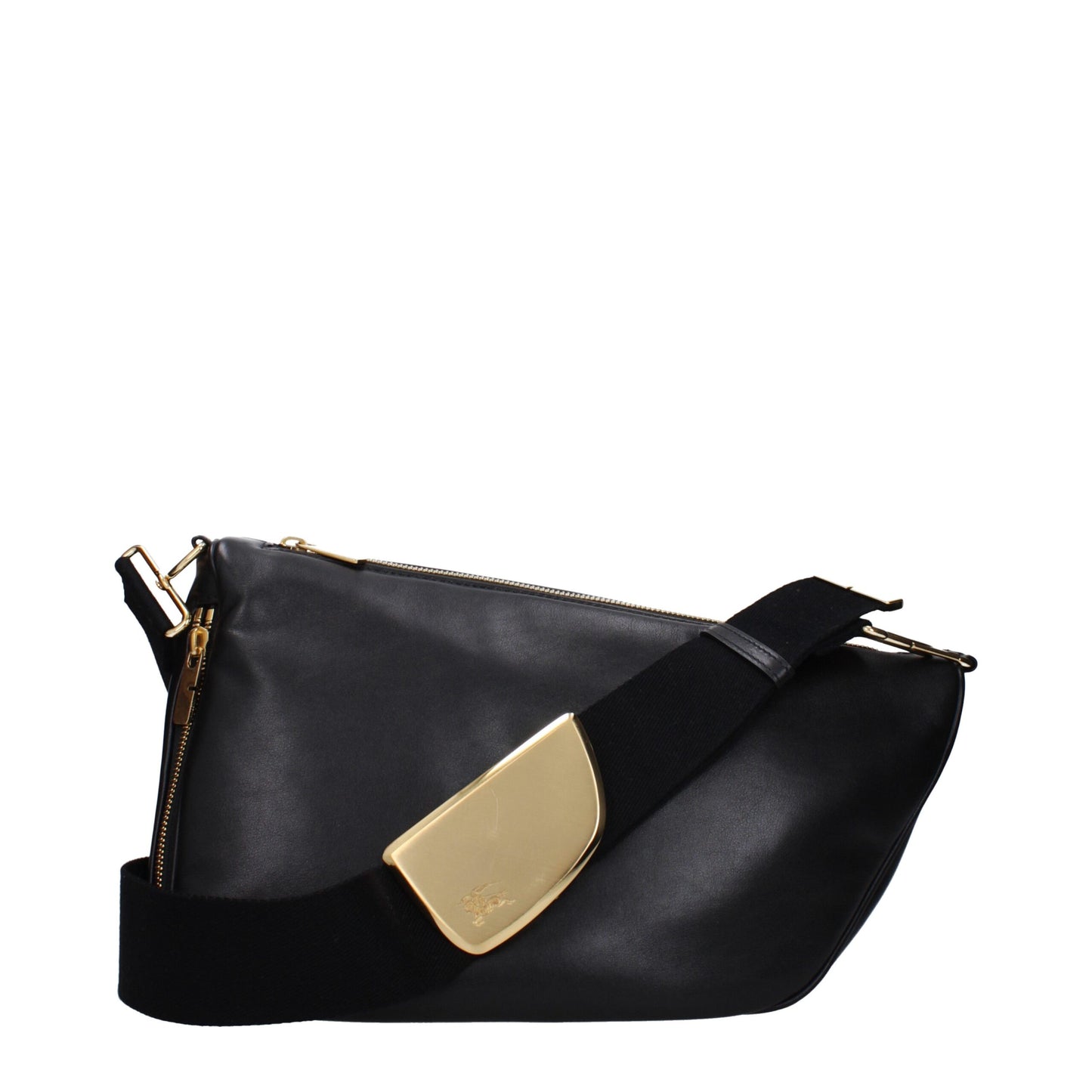 Burberry – Schwarze Umhängetaschen aus Leder