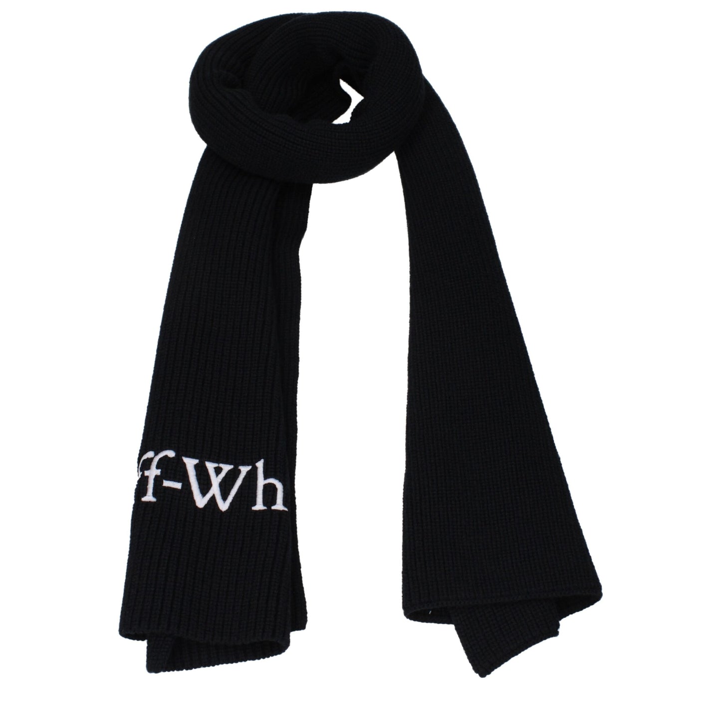 Off-White Schwarze Wollschals