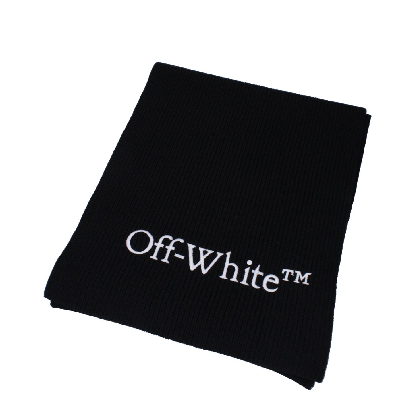 Off-White Schwarze Wollschals