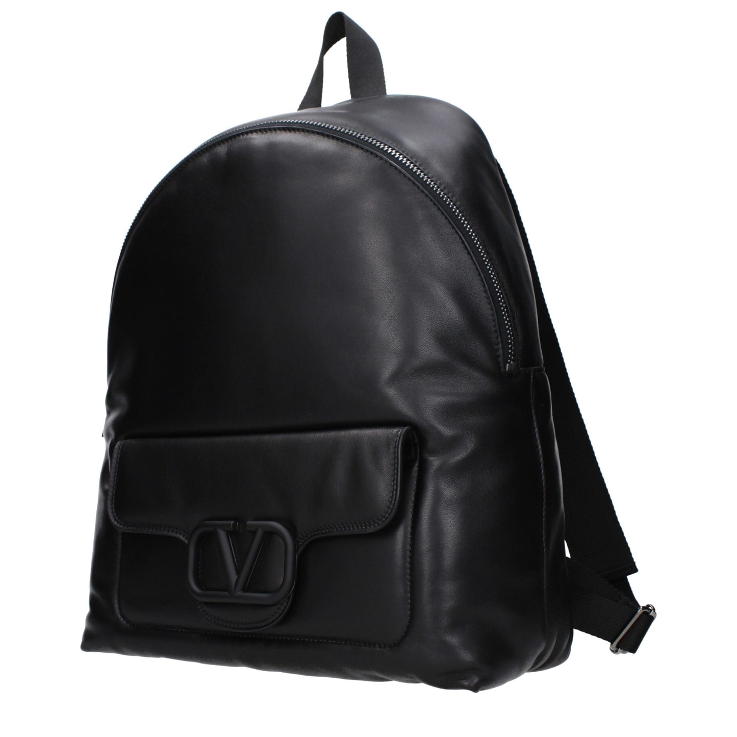 Valentino Garavani Schwarze Lederrucksäcke