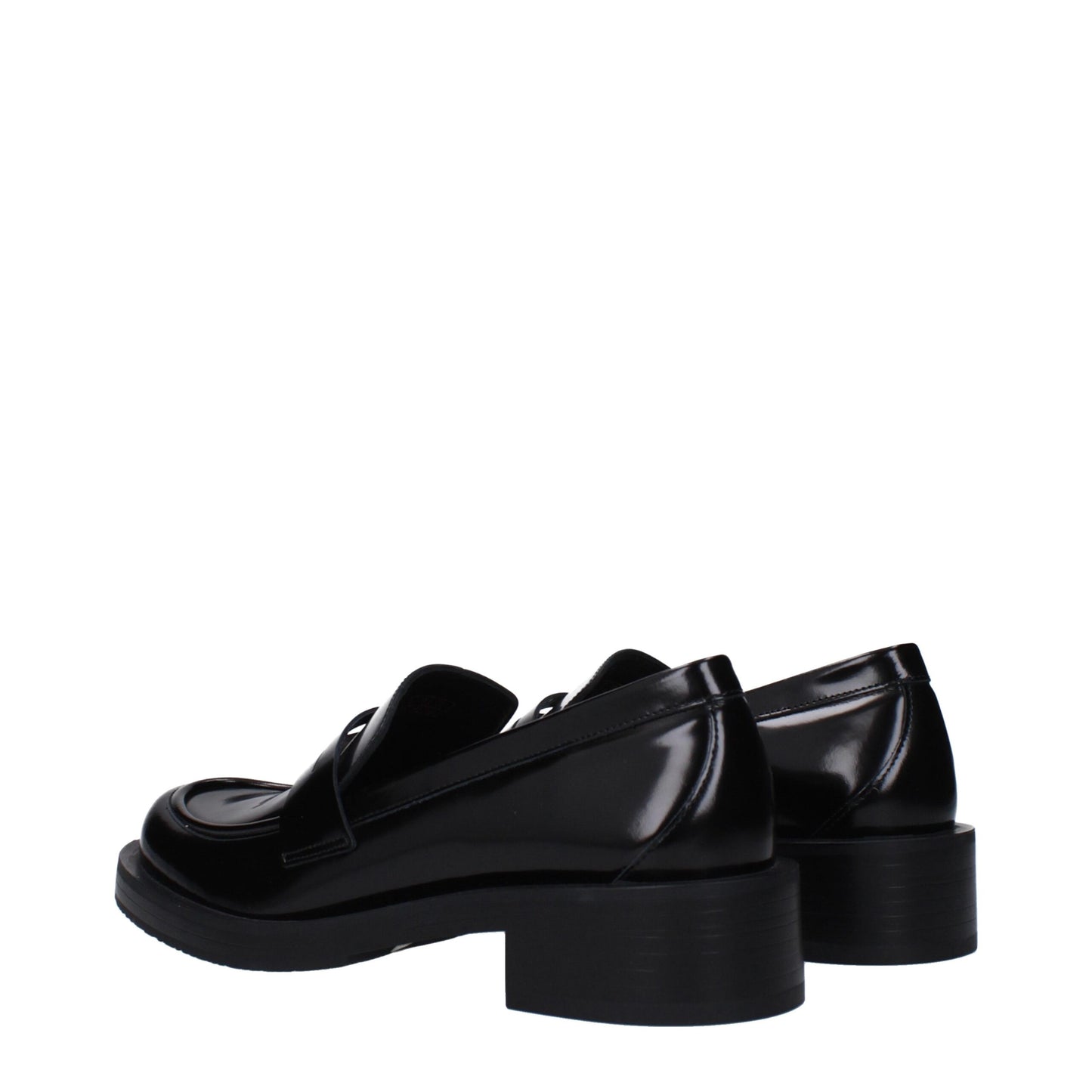 Stuart Weitzman – Slipper aus schwarzem Leder
