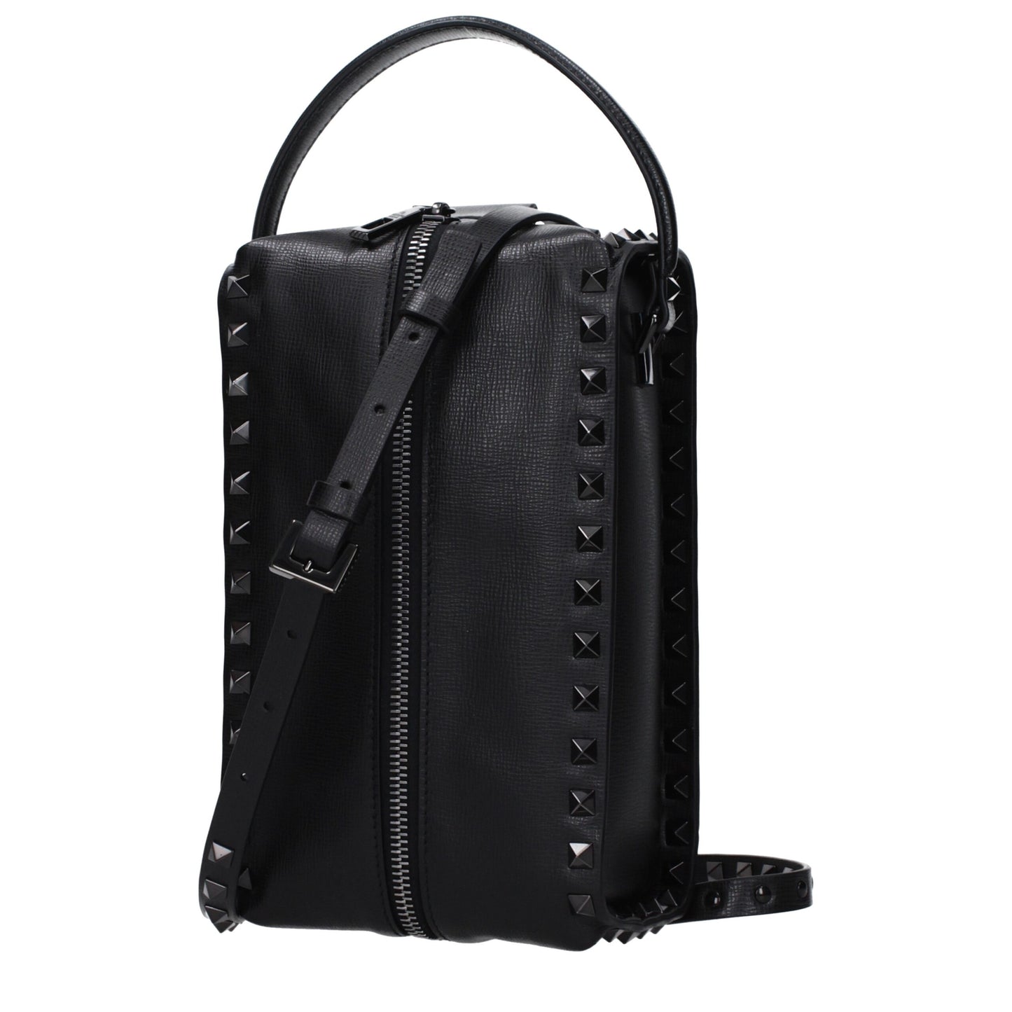 Valentino Garavani Schwarze Leder-Clutch-Taschen