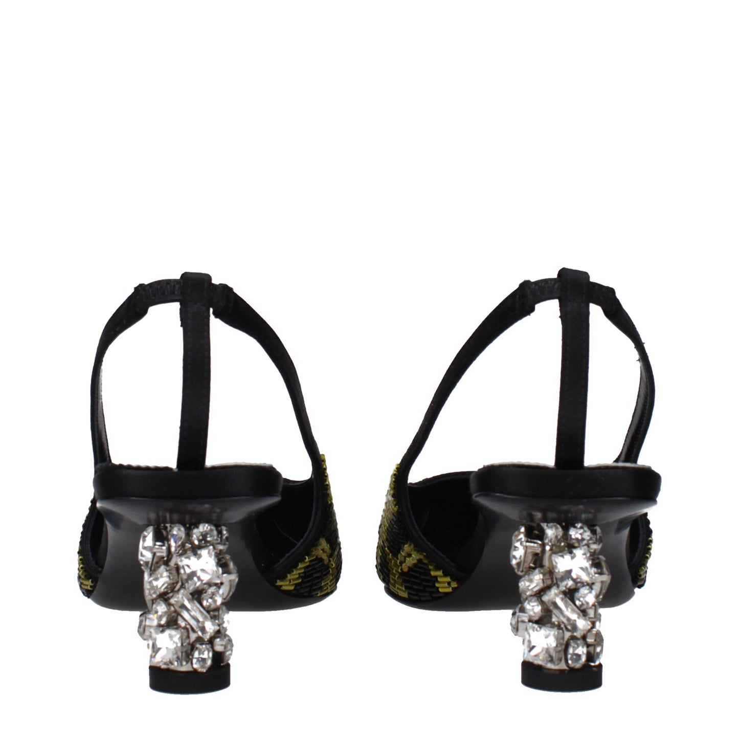 Gelbe Satin-Sandalen mit Stilettoabsatz von Tom Ford