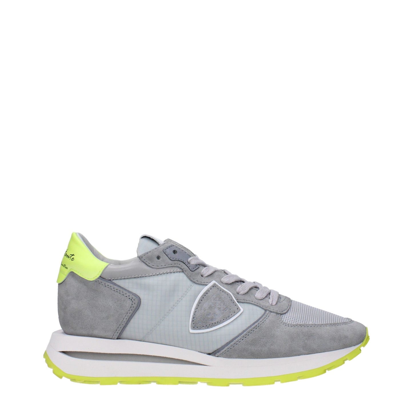 Sportliche Sneakers aus grauem Stoff von Philippe Model