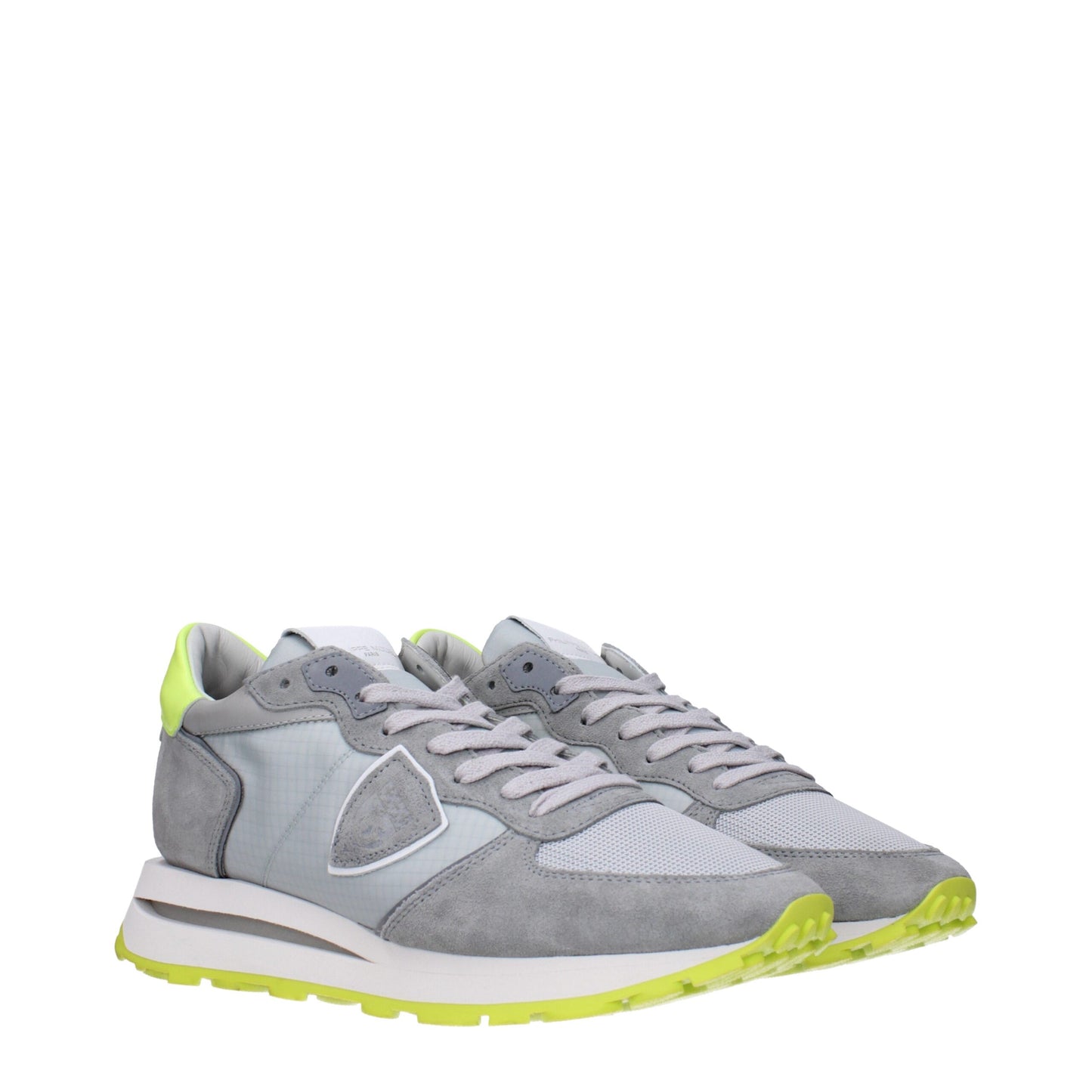 Sportliche Sneakers aus grauem Stoff von Philippe Model