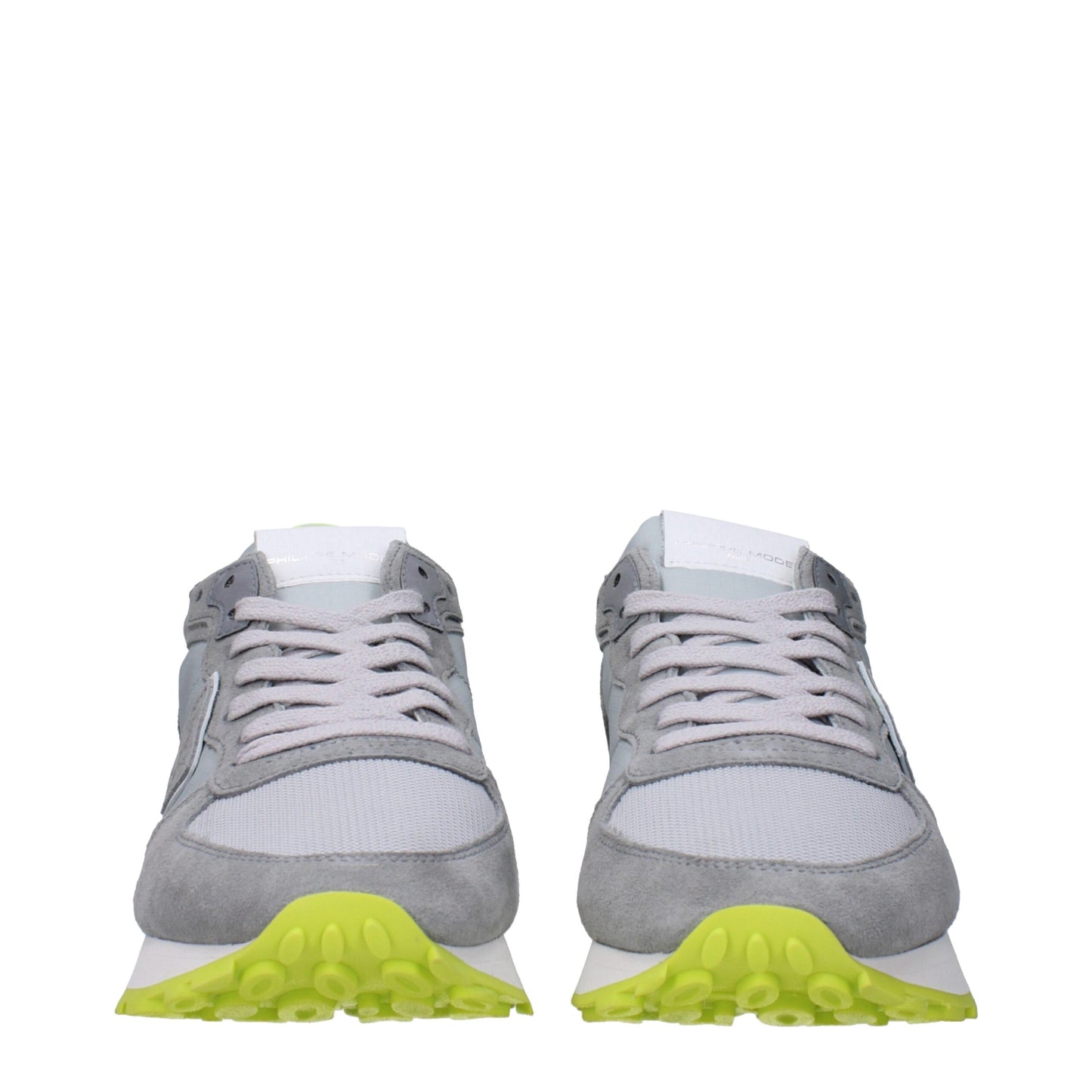 Sportliche Sneakers aus grauem Stoff von Philippe Model