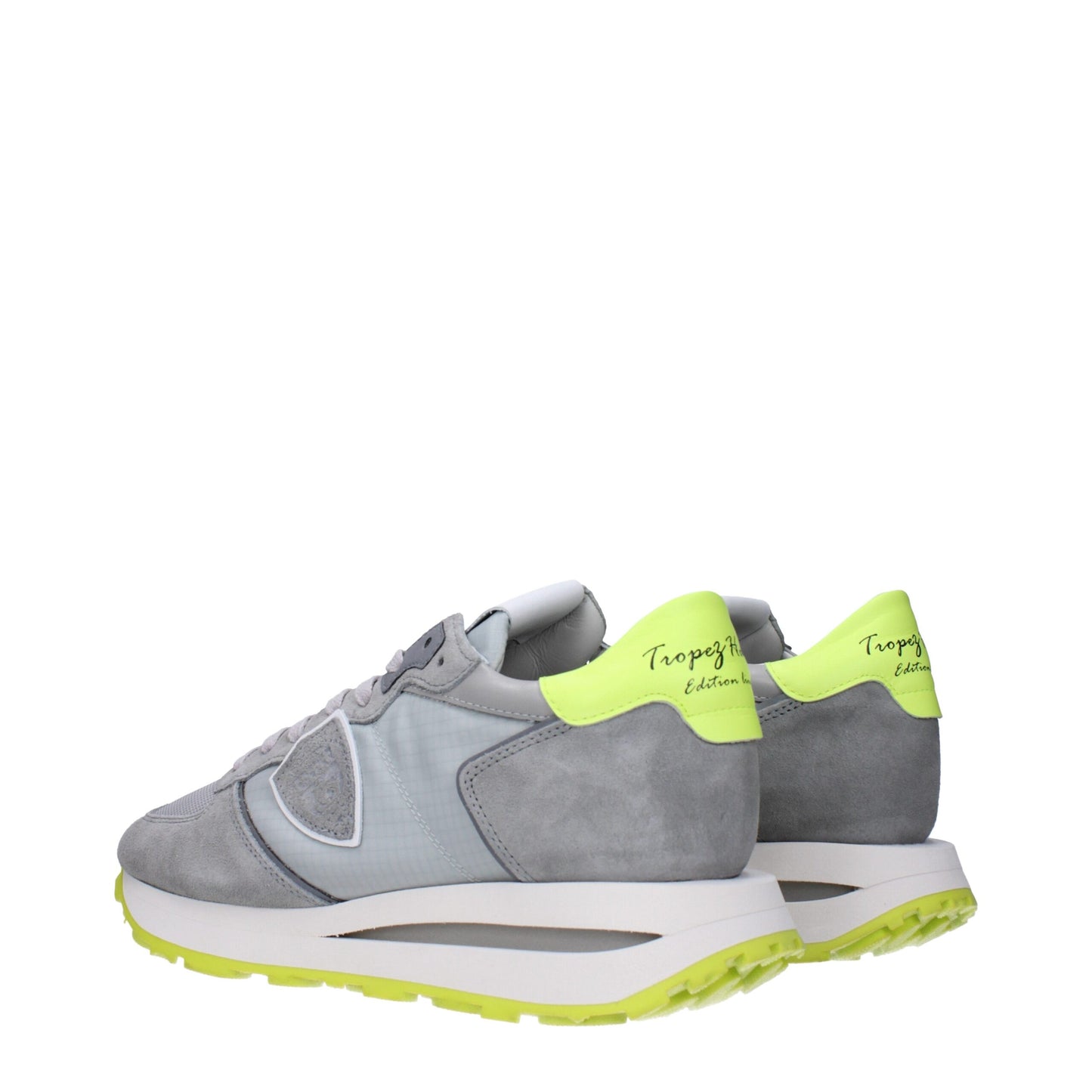 Sportliche Sneakers aus grauem Stoff von Philippe Model