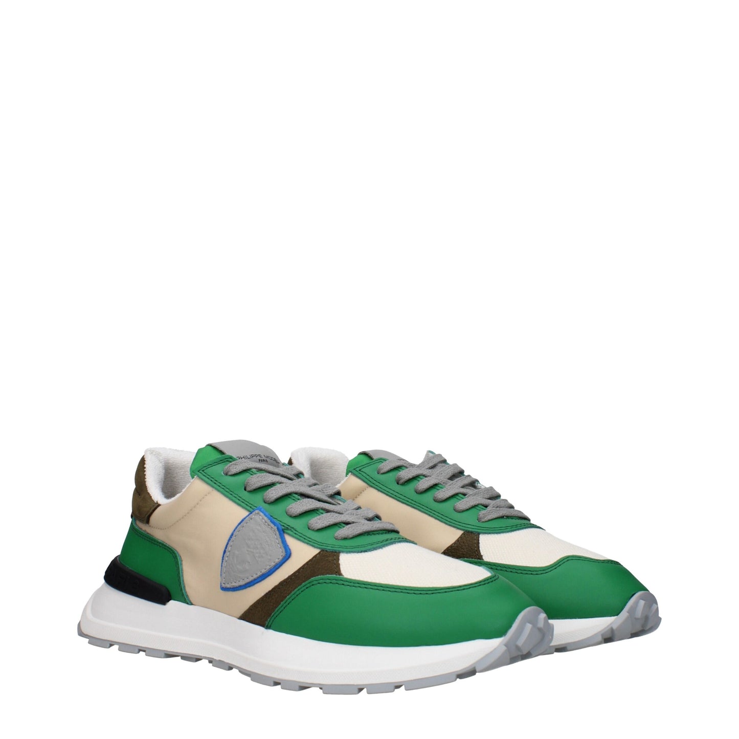 Philippe Model Grüne Stoff Low-Tops