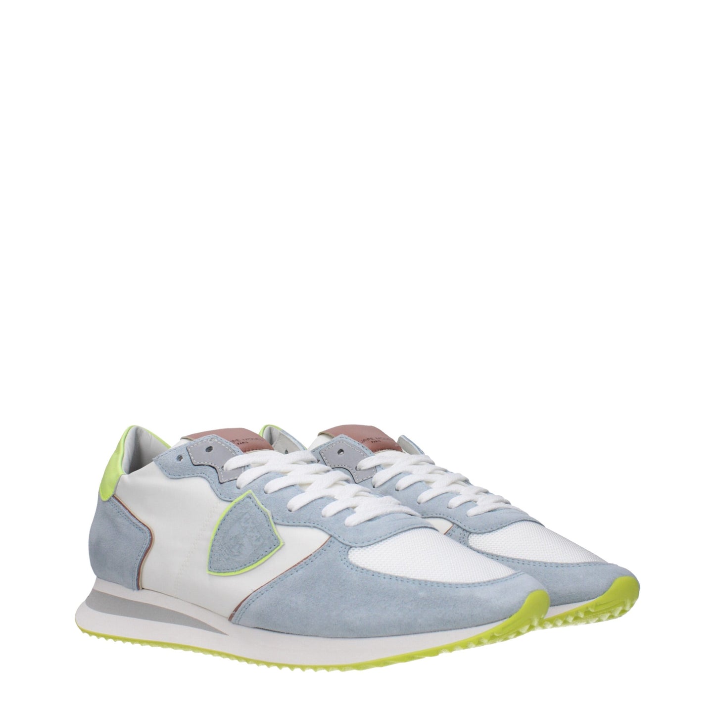 Philippe Model Weiße Stoff-Low-Tops