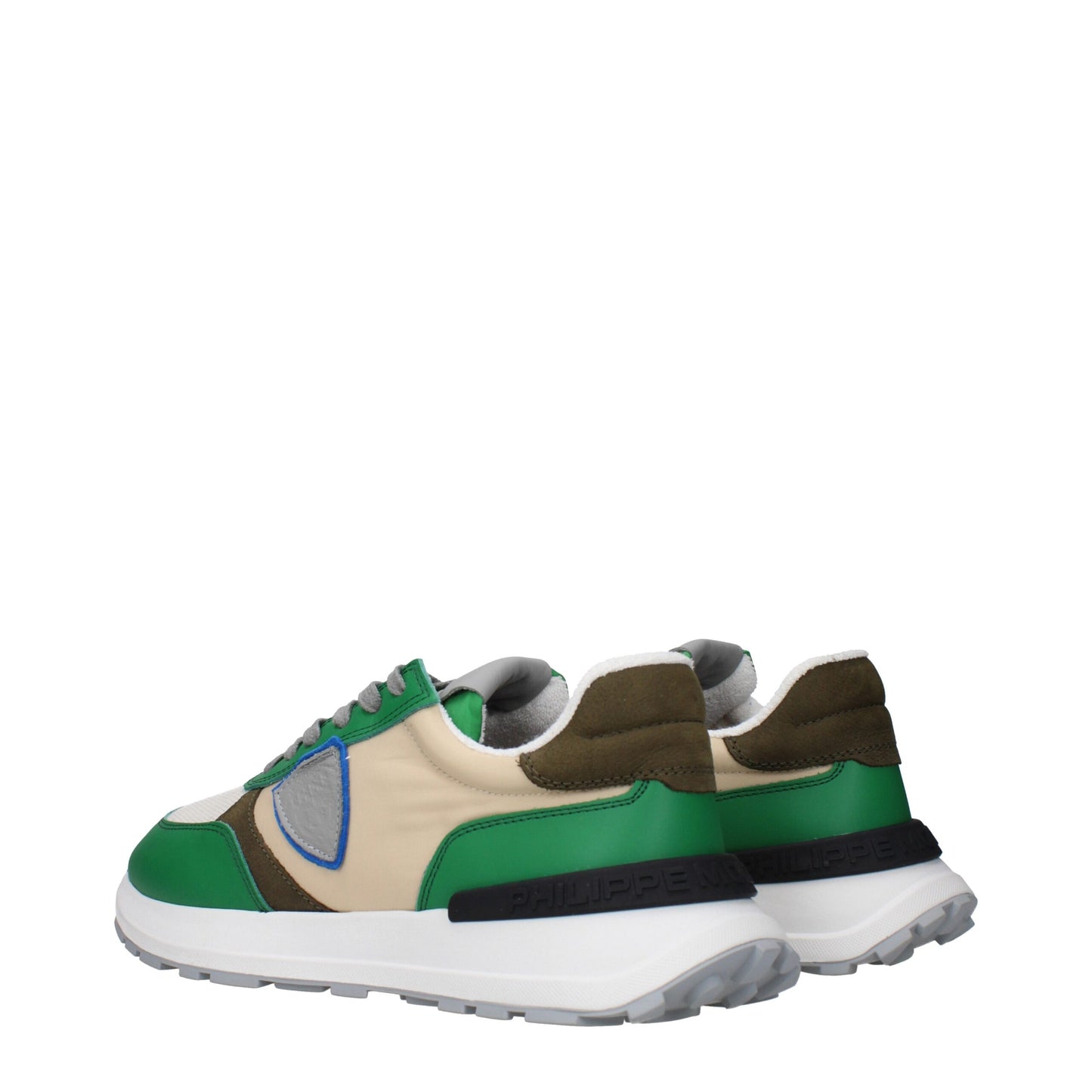Philippe Model Grüne Stoff Low-Tops