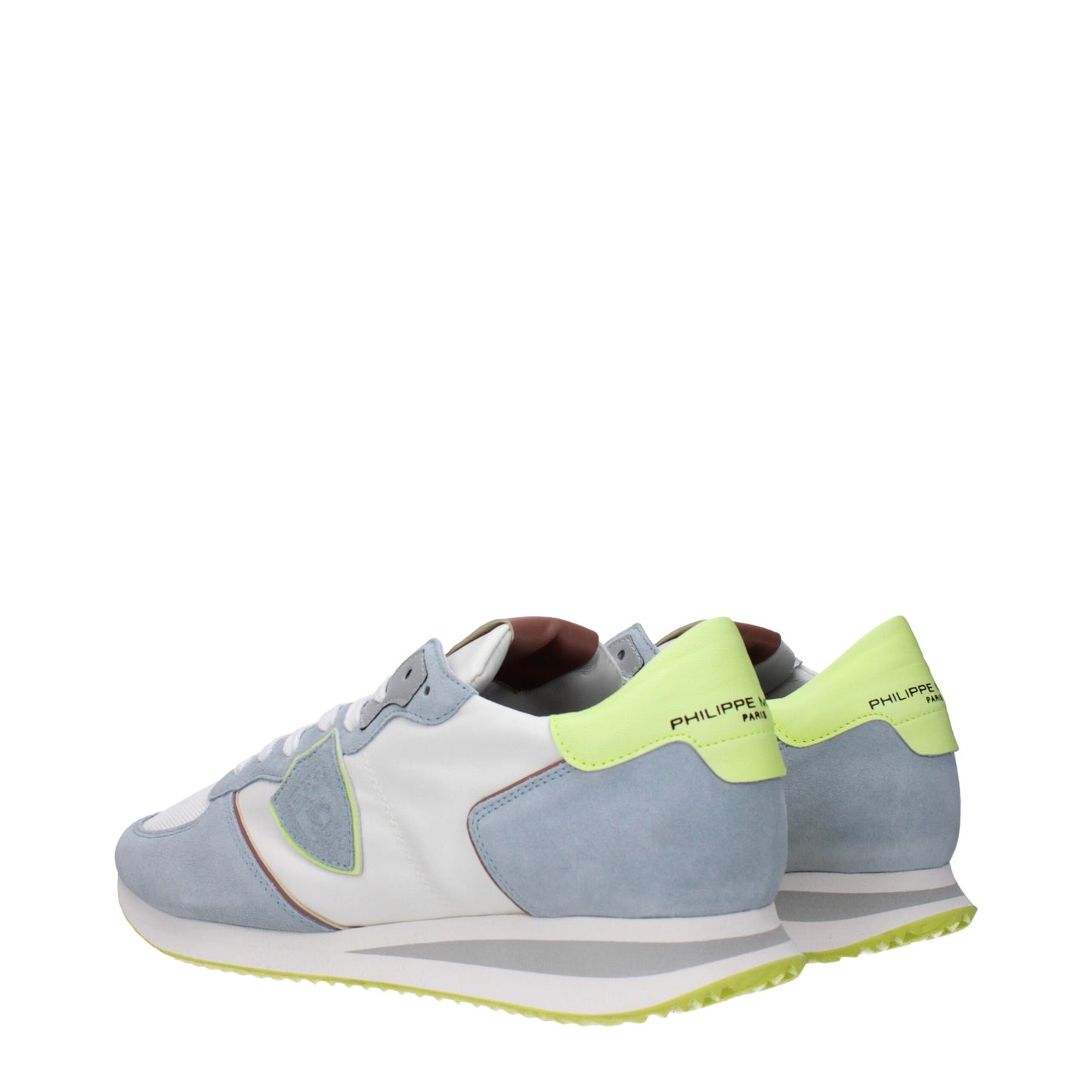 Philippe Model Weiße Stoff-Low-Tops