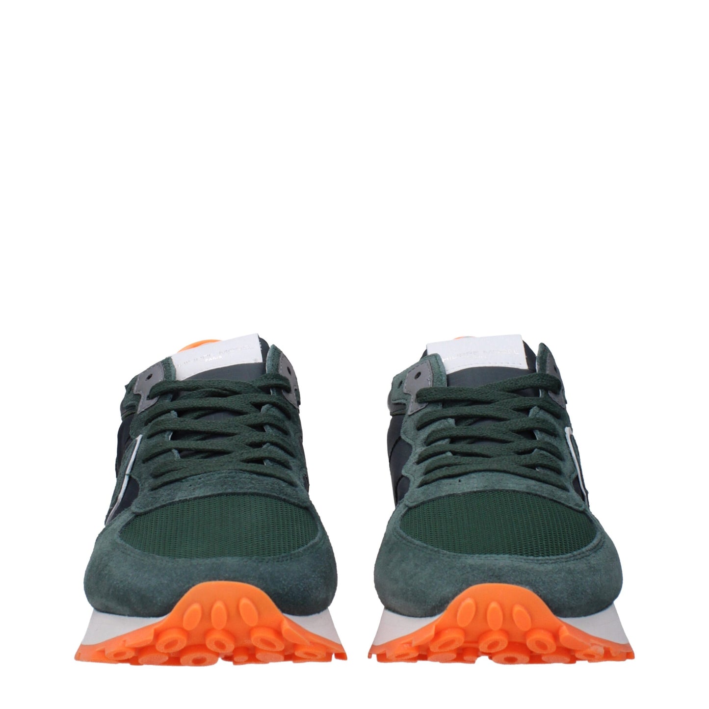 Philippe Model – Sportliche Sneakers aus grünem Stoff