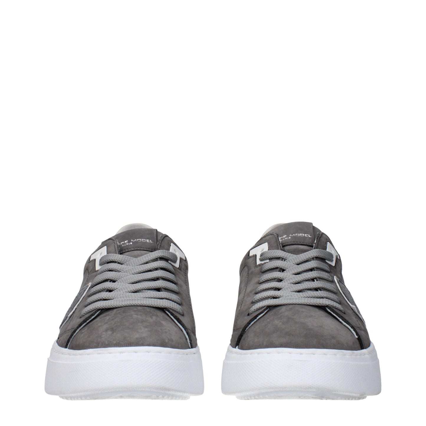Graue Ledersneakers von Philippe Model
