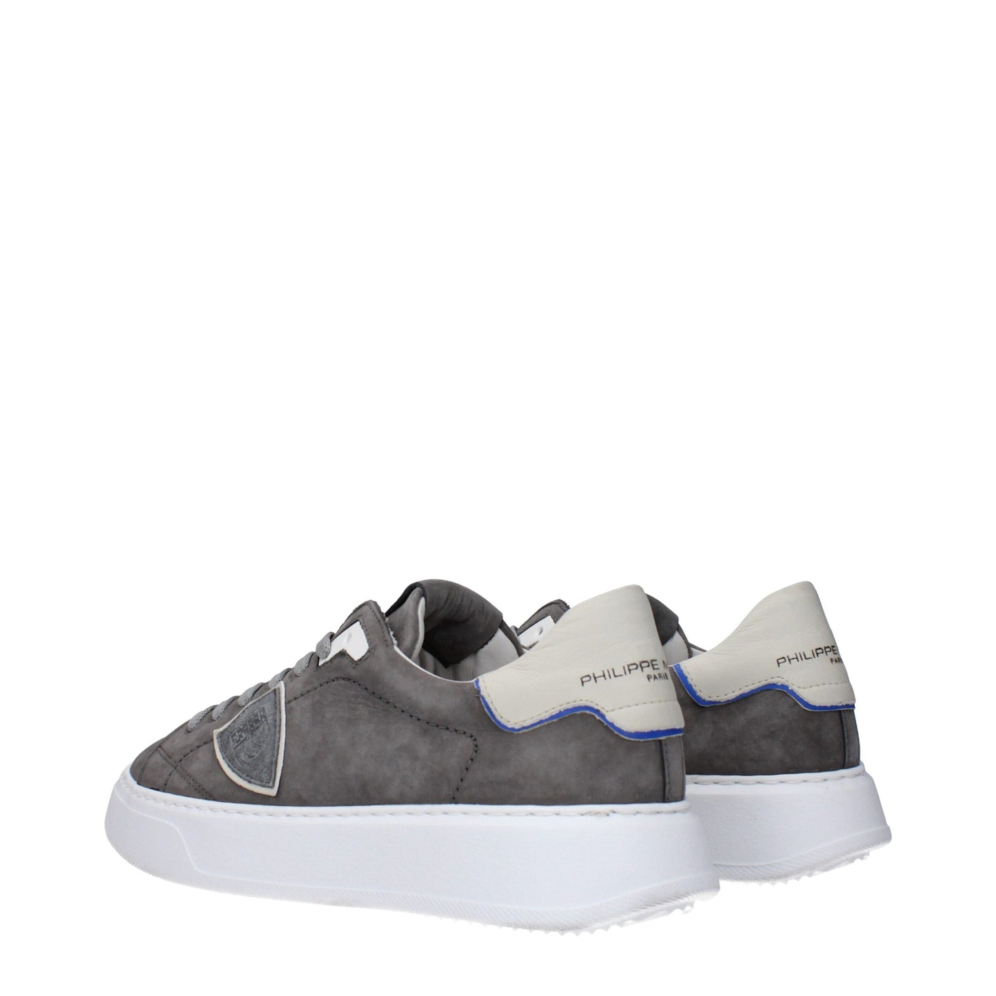 Graue Ledersneakers von Philippe Model