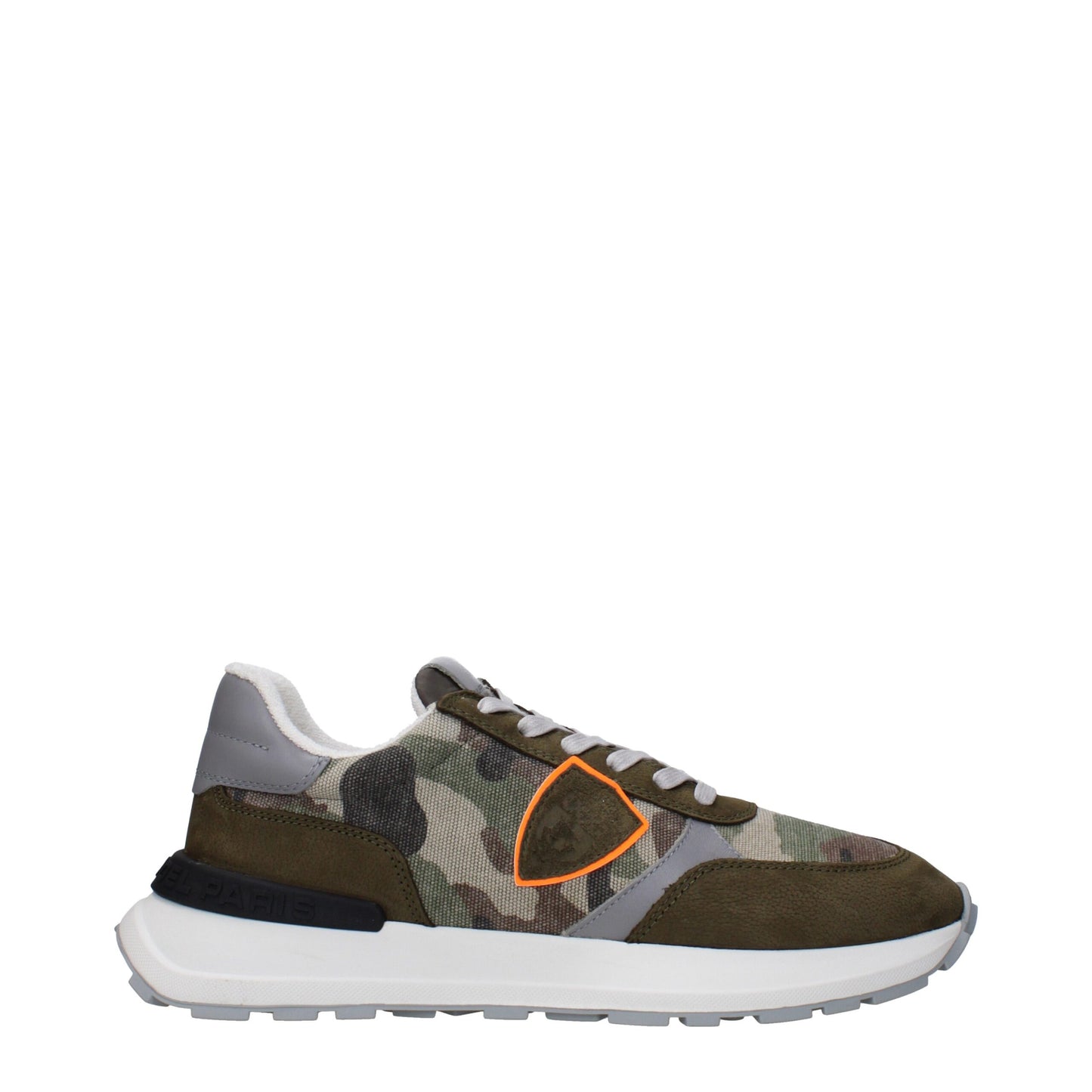 Philippe Model – Sportliche Sneakers aus grünem Stoff