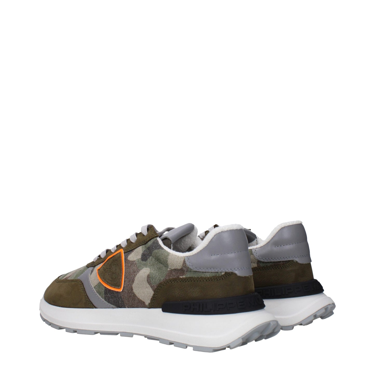 Philippe Model – Klobige Sneakers aus grünem Stoff