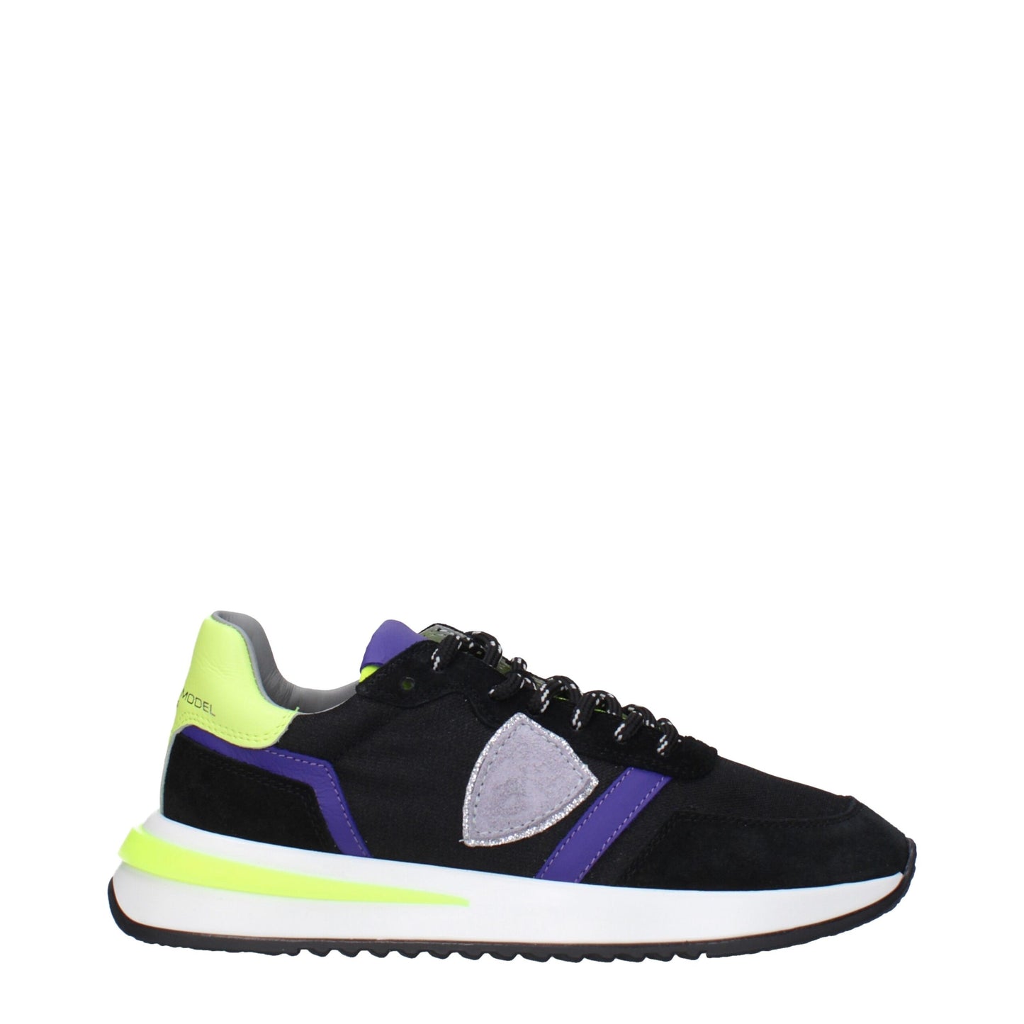 Philippe Model – Sportliche Sneakers aus schwarzem Stoff
