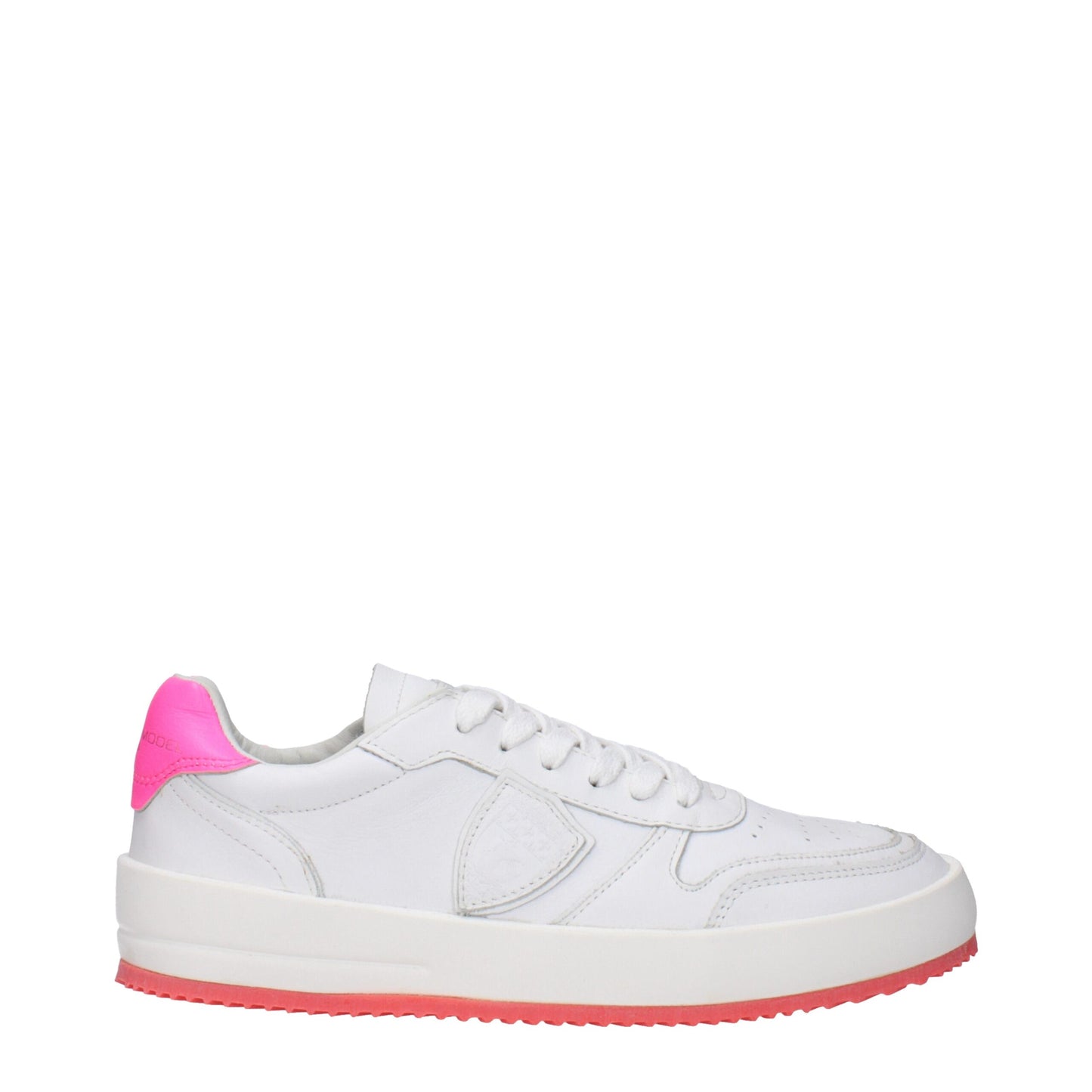 Baskets en cuir blanc Philippe Model