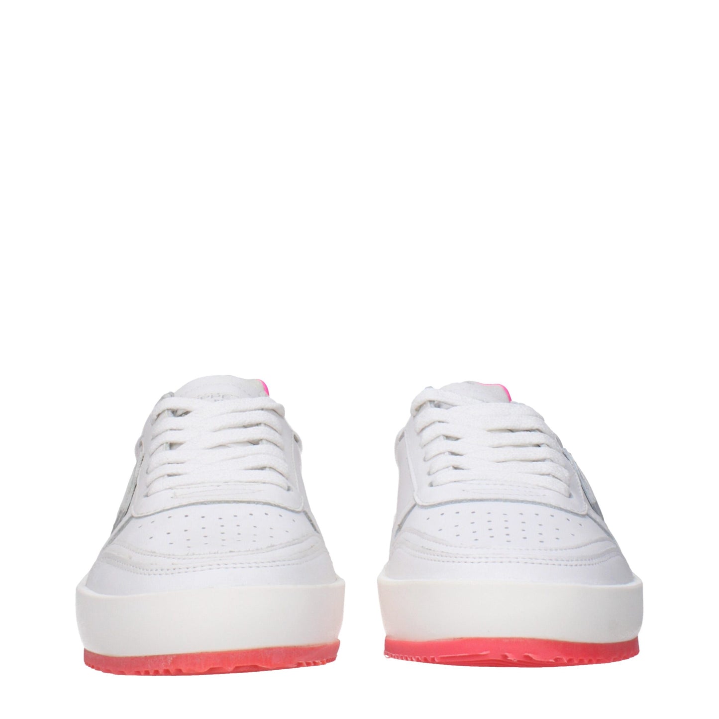 Baskets en cuir blanc Philippe Model