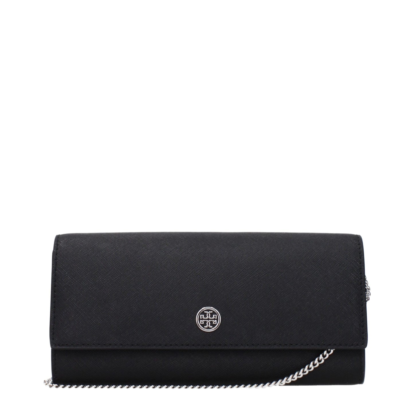 Tory Burch Schwarze Leder-Clutch