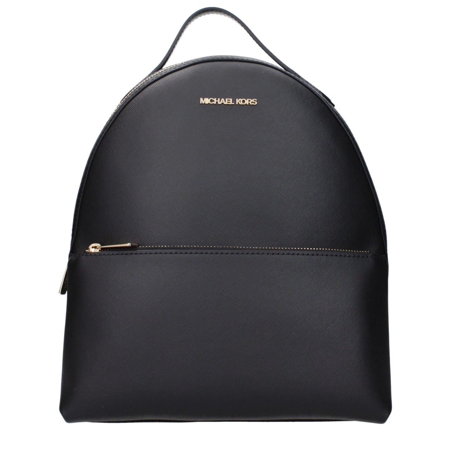 Schwarze Lederrucksäcke von Michael Kors