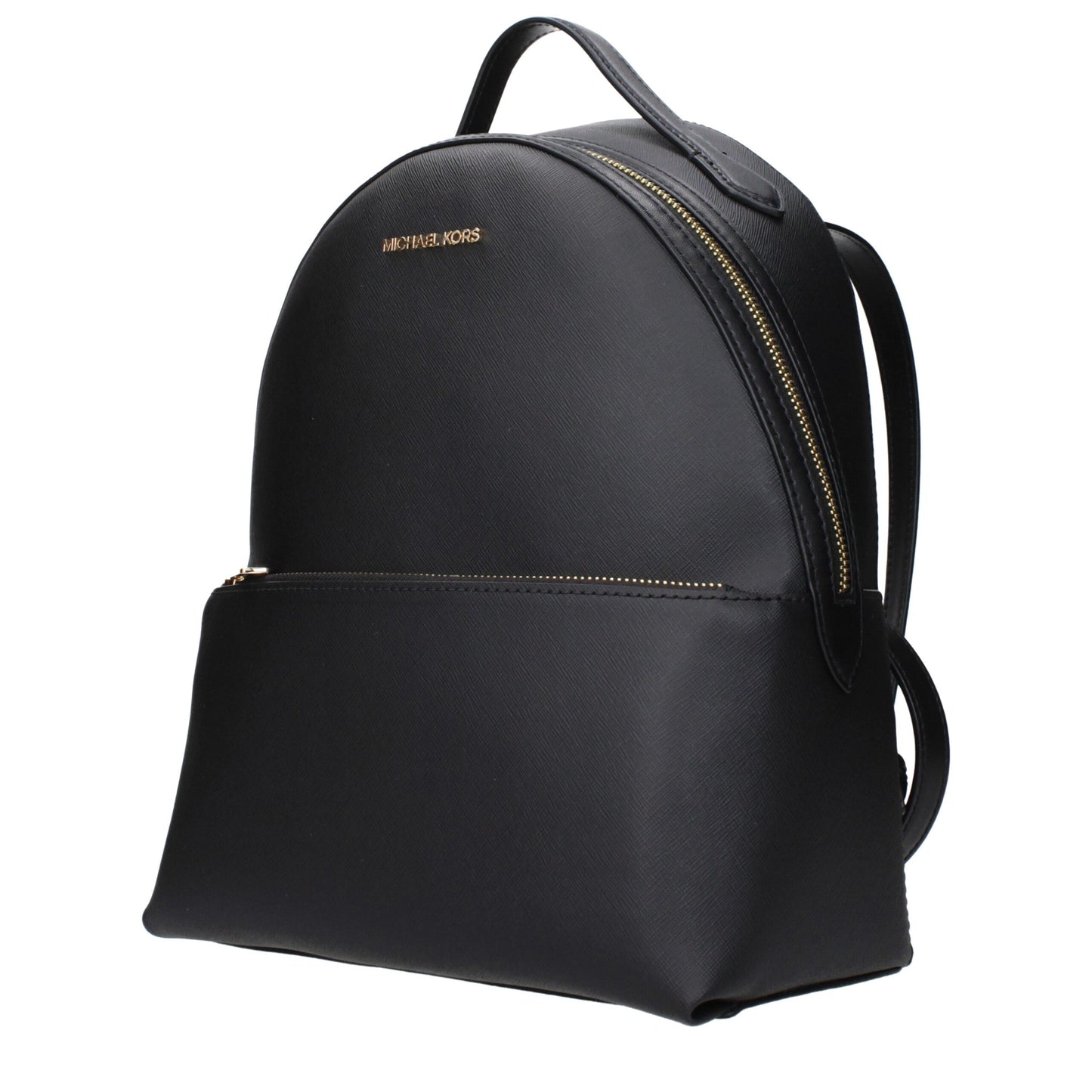 Schwarze Lederrucksäcke von Michael Kors