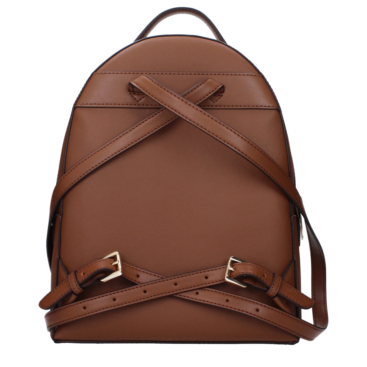 Braune Lederrucksäcke von Michael Kors
