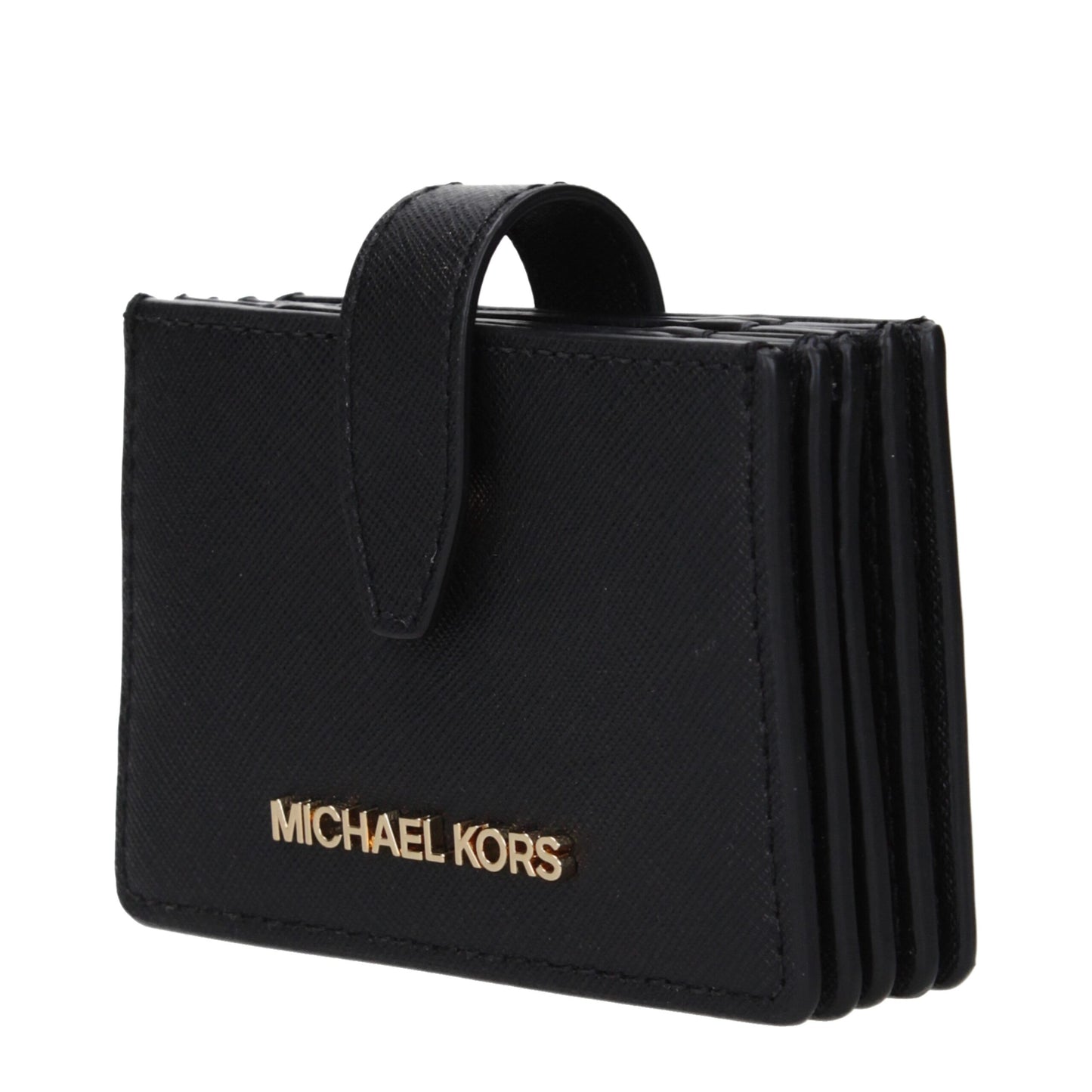 Michael Kors – Kartenetuis aus schwarzem Leder