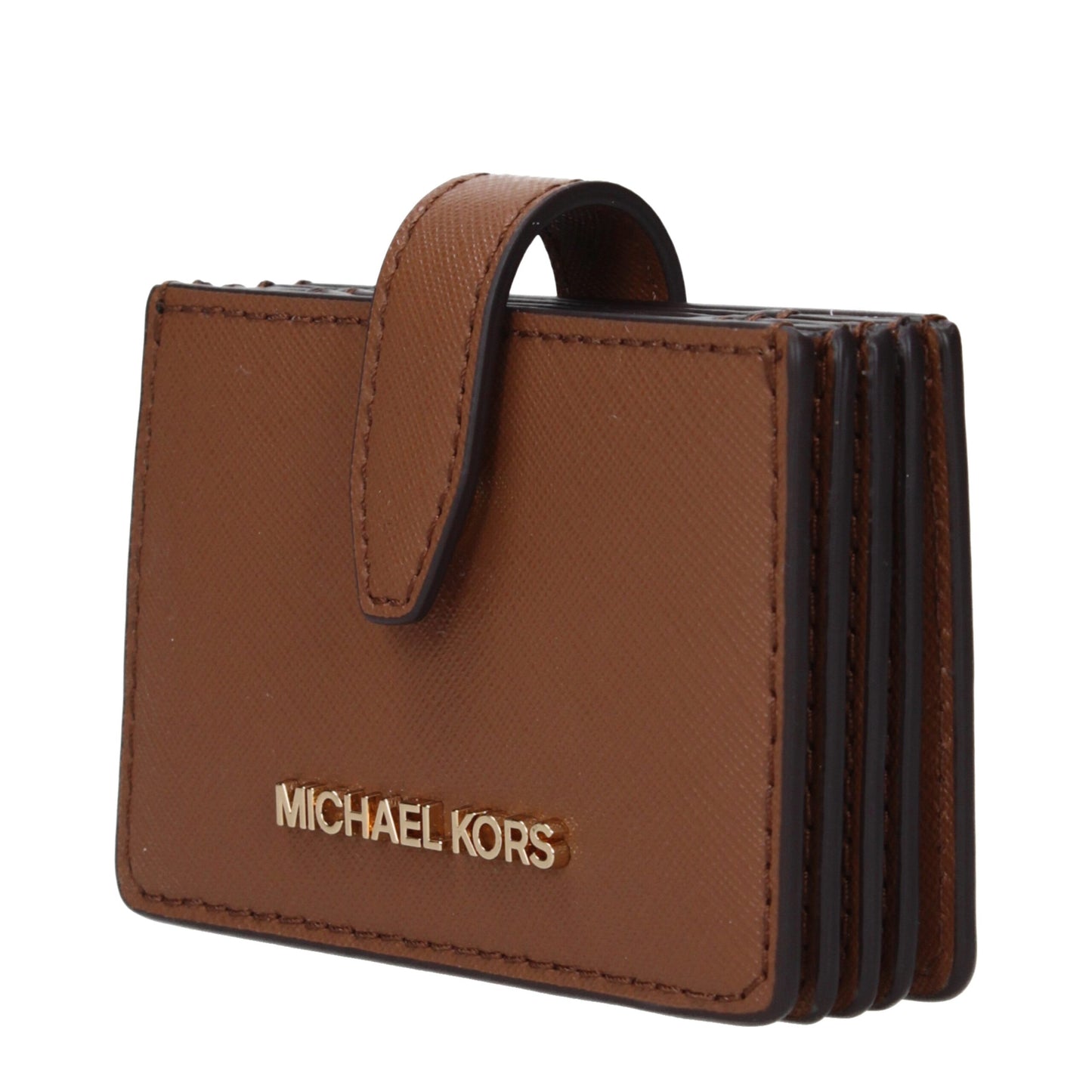 Michael Kors Kartenetuis aus braunem Leder