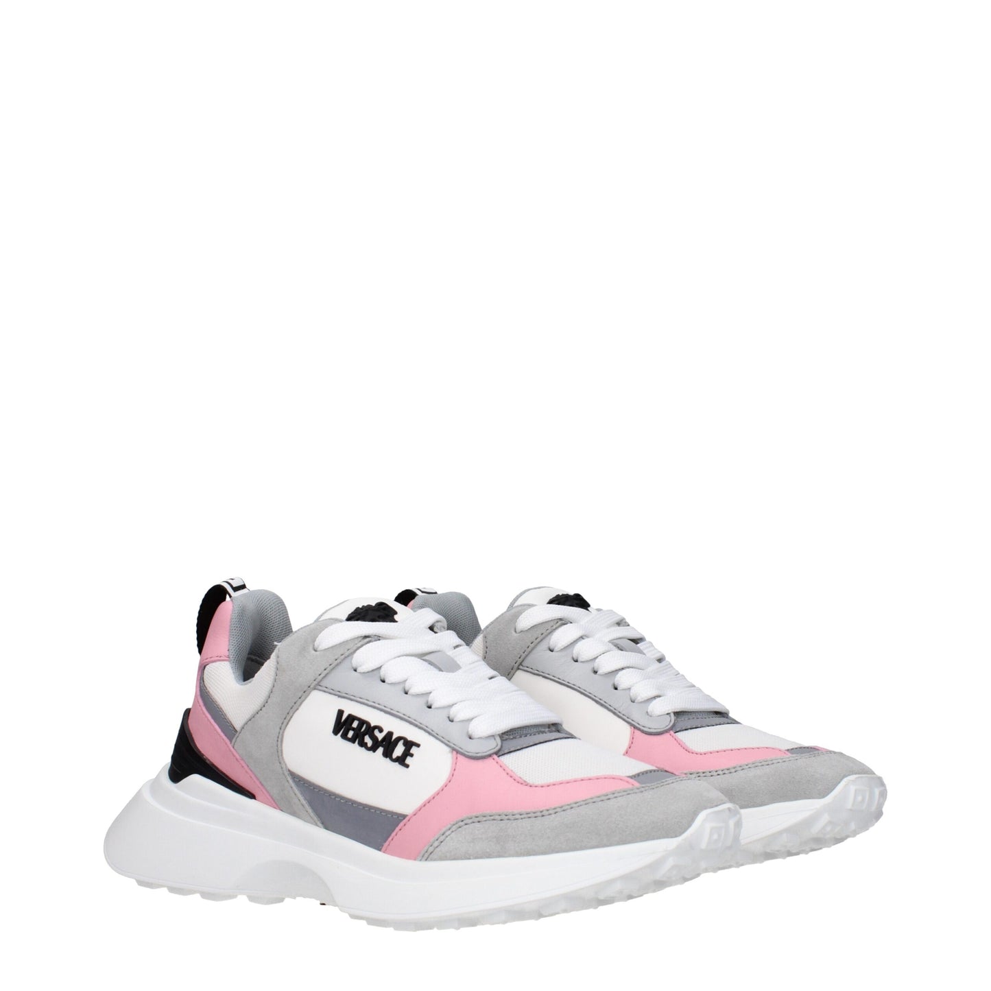Versace – Weiße Stoff-Sneaker