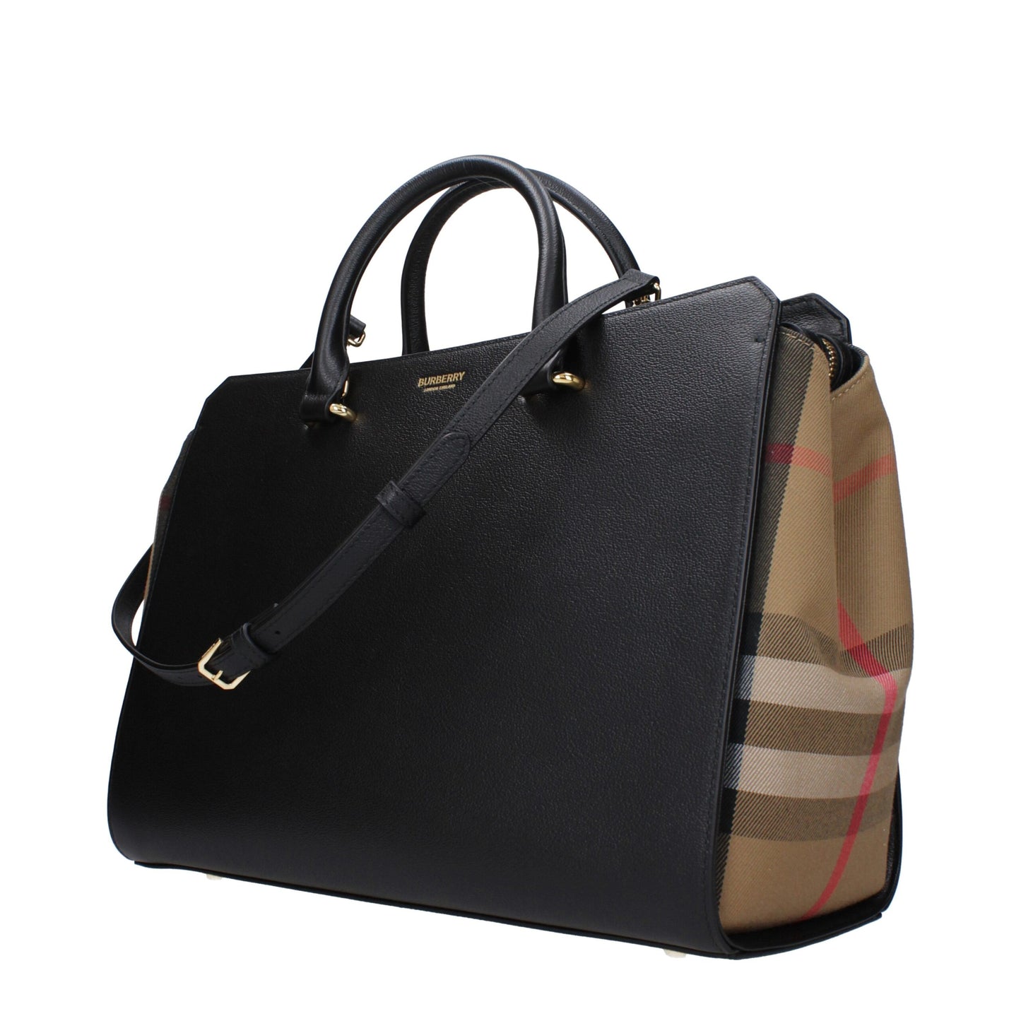Burberry Schwarze Lederhandtaschen