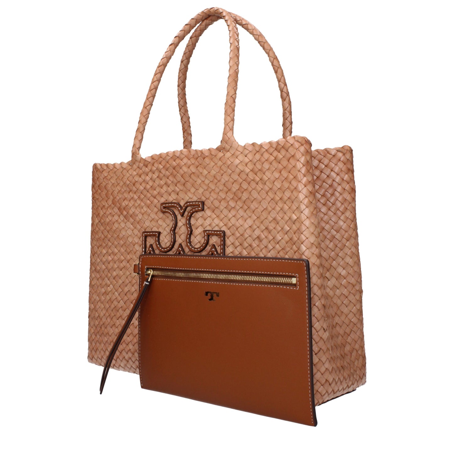 Tory Burch Rosa Leder Schultertaschen
