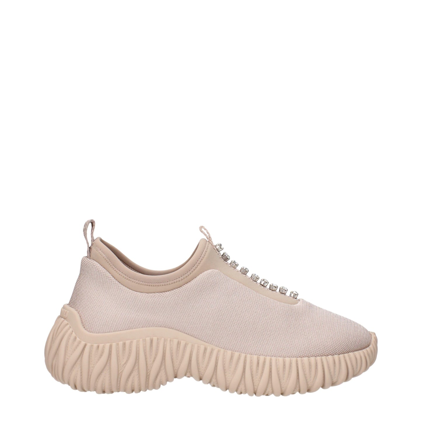 Miu Miu Beige Stoff-Sneakers