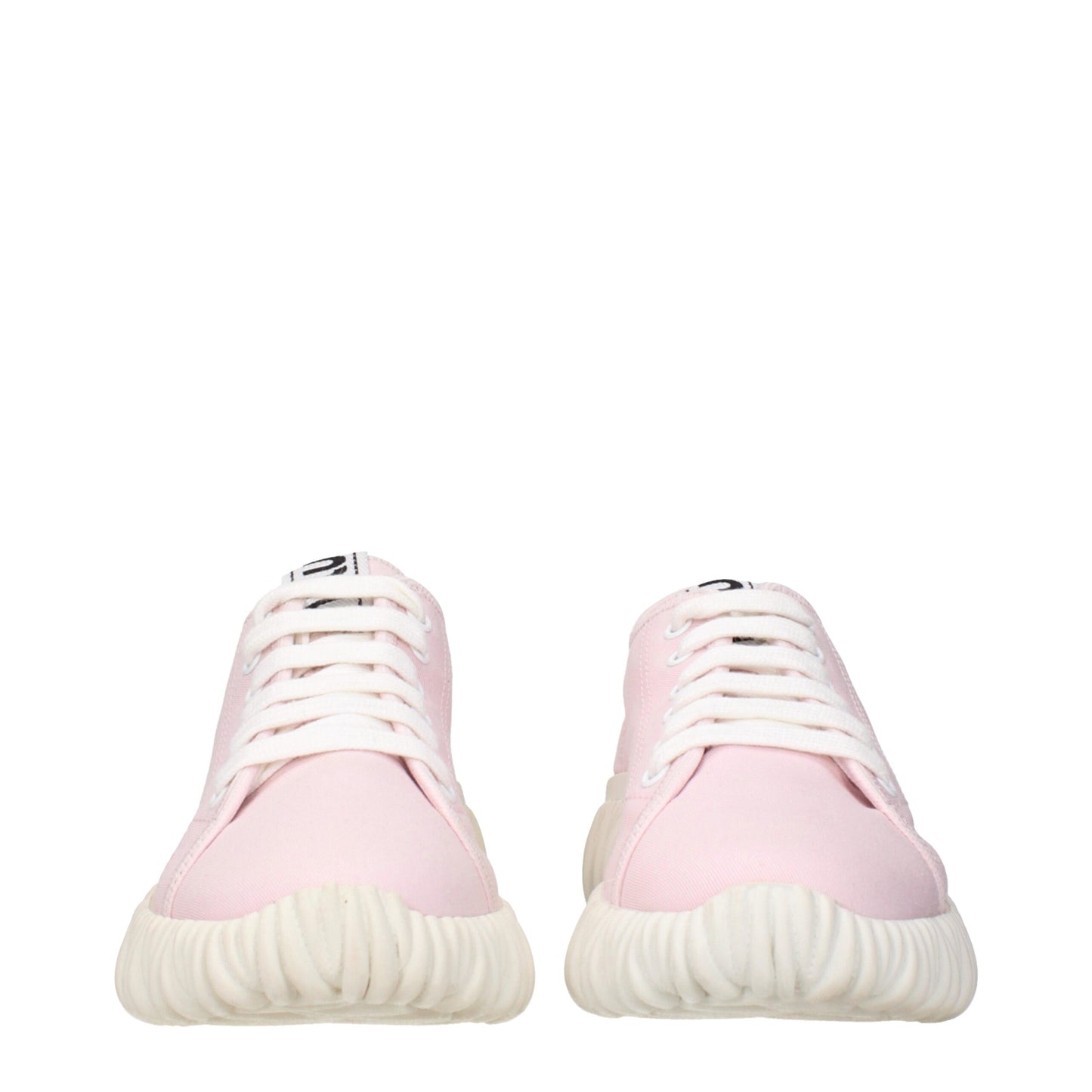 Miu Miu – Niedrige Sneakers aus rosa Stoff