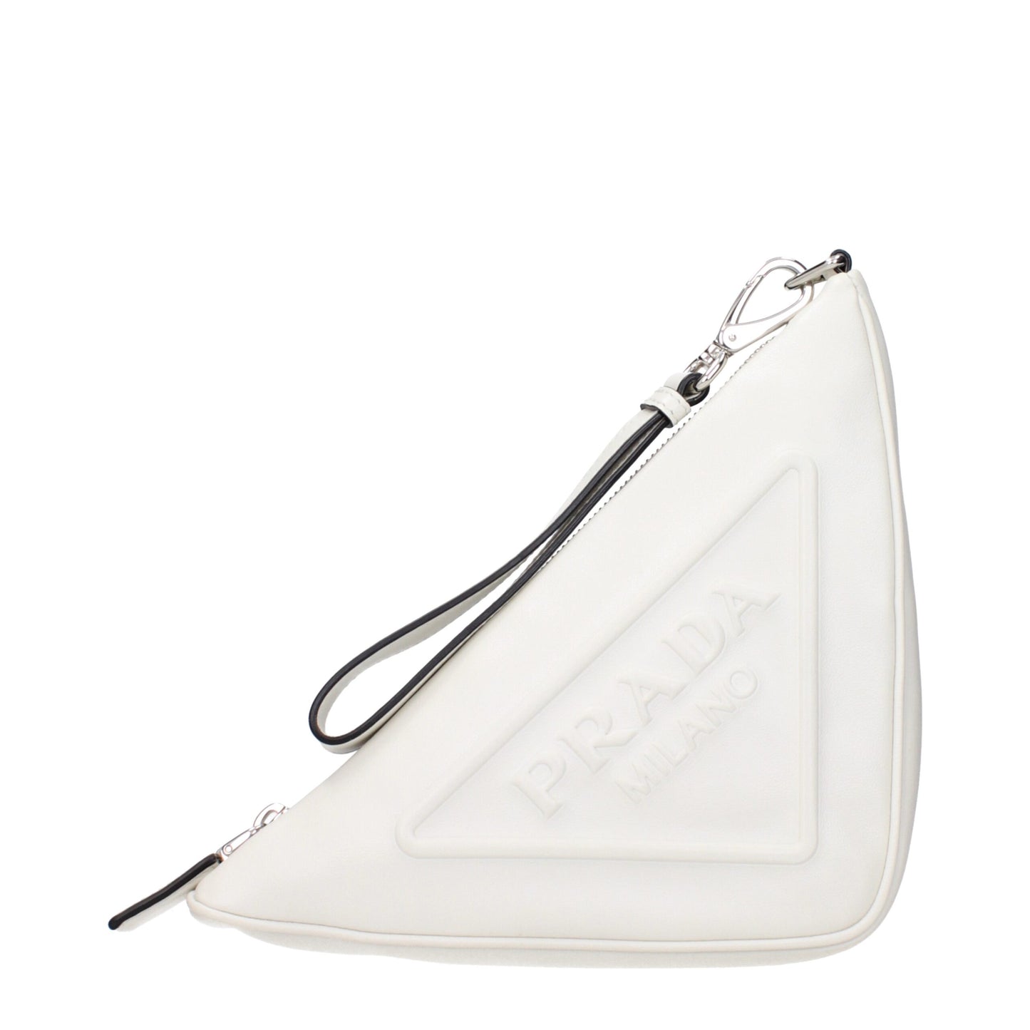 Prada Weiße Leder Clutches