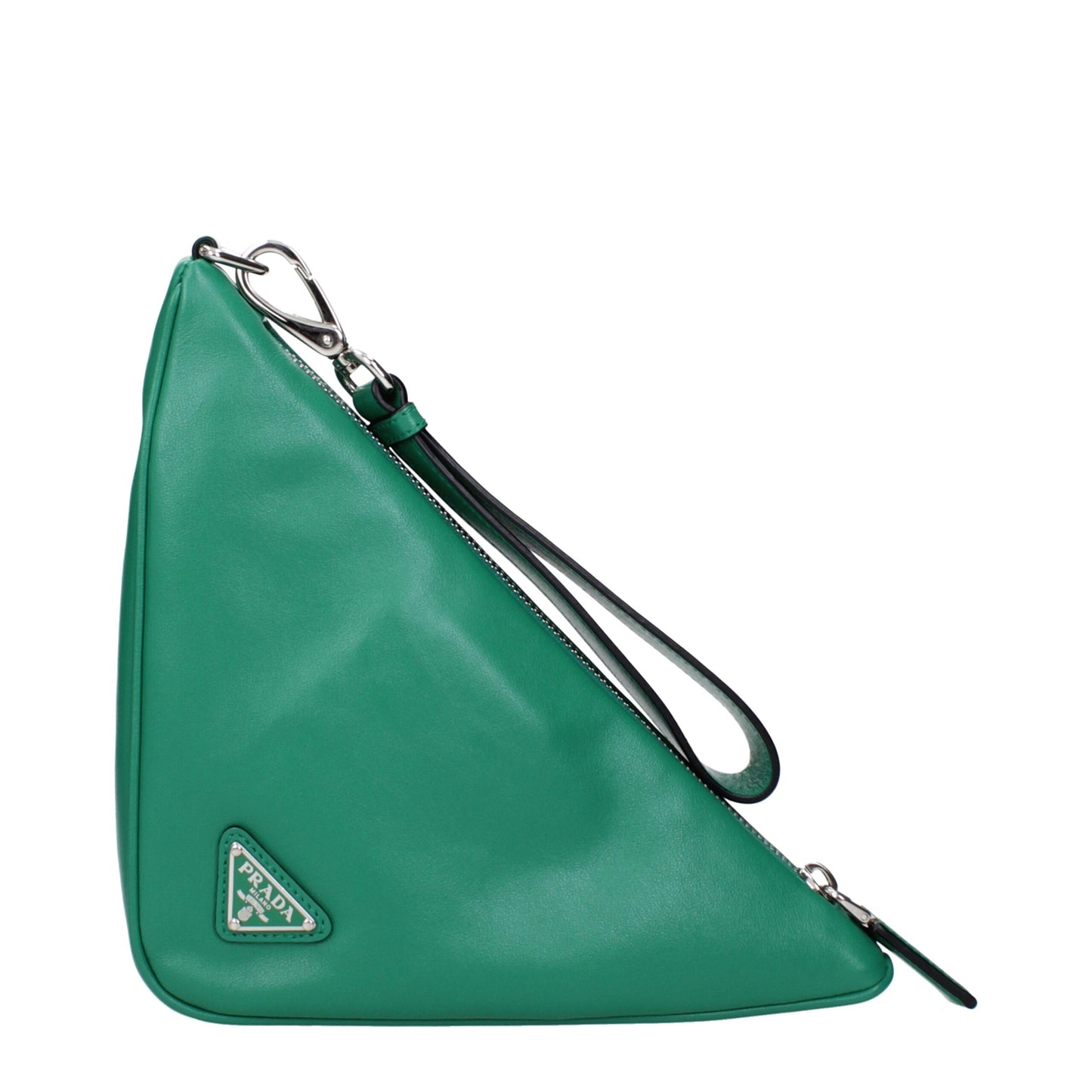Prada Grüne Leder Clutches