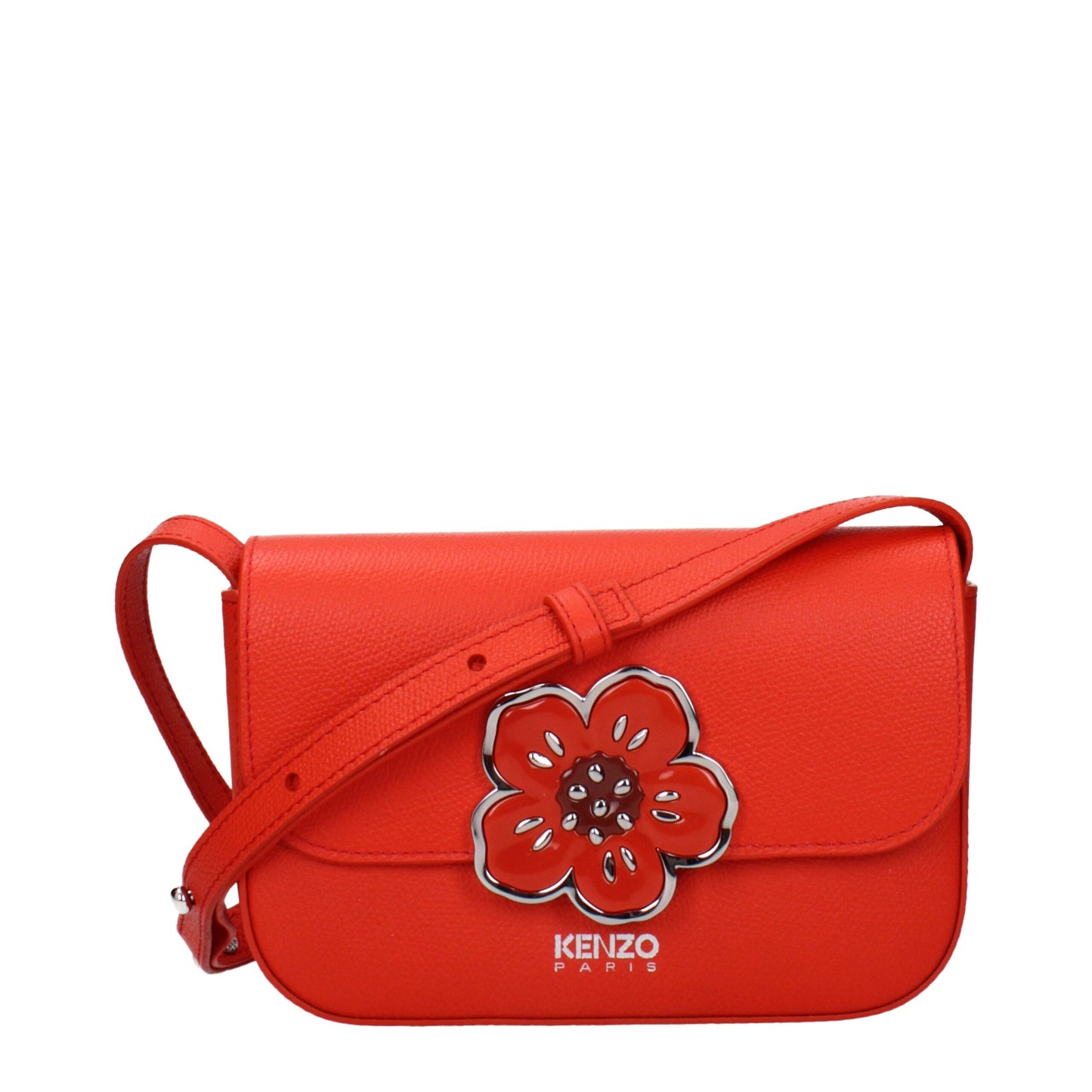 Sacs à bandoulière en cuir rouge Kenzo