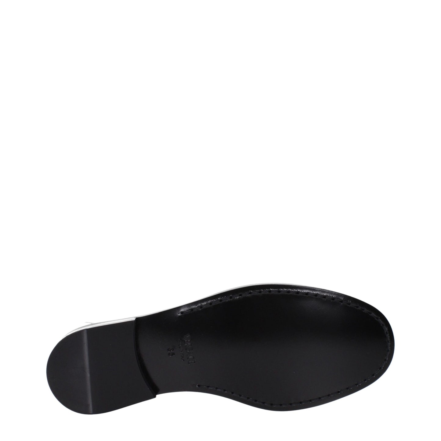 Versace – Slipper aus grauem Leder