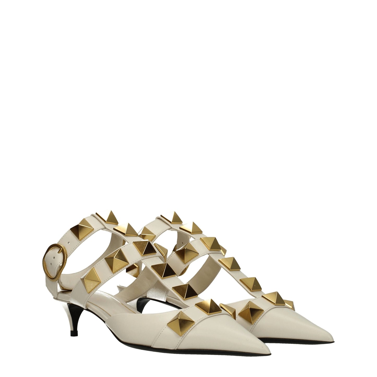 Valentino Garavani – Beige Sandalen aus Leder mit Stilettoabsatz