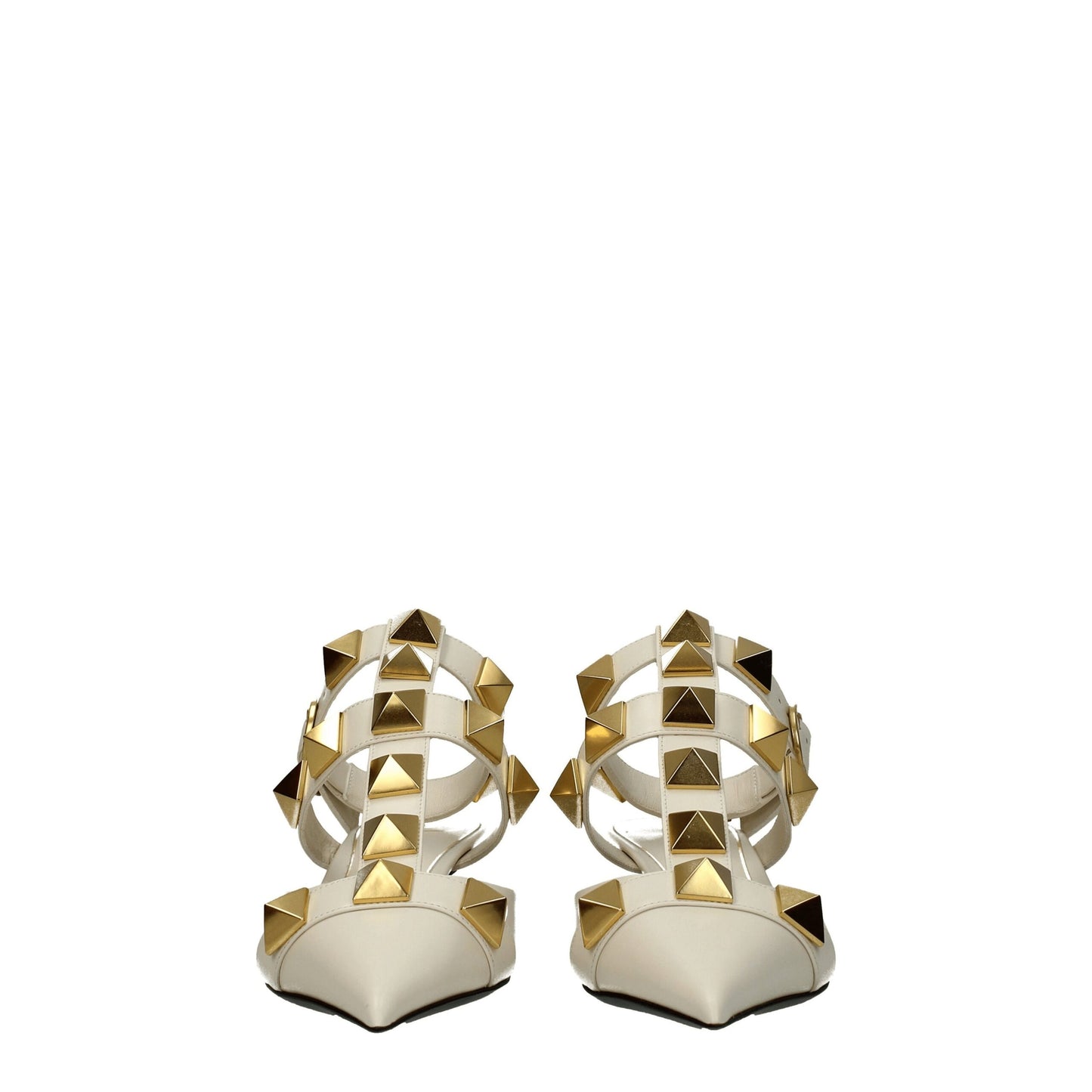 Valentino Garavani – Beige Sandalen aus Leder mit Stilettoabsatz