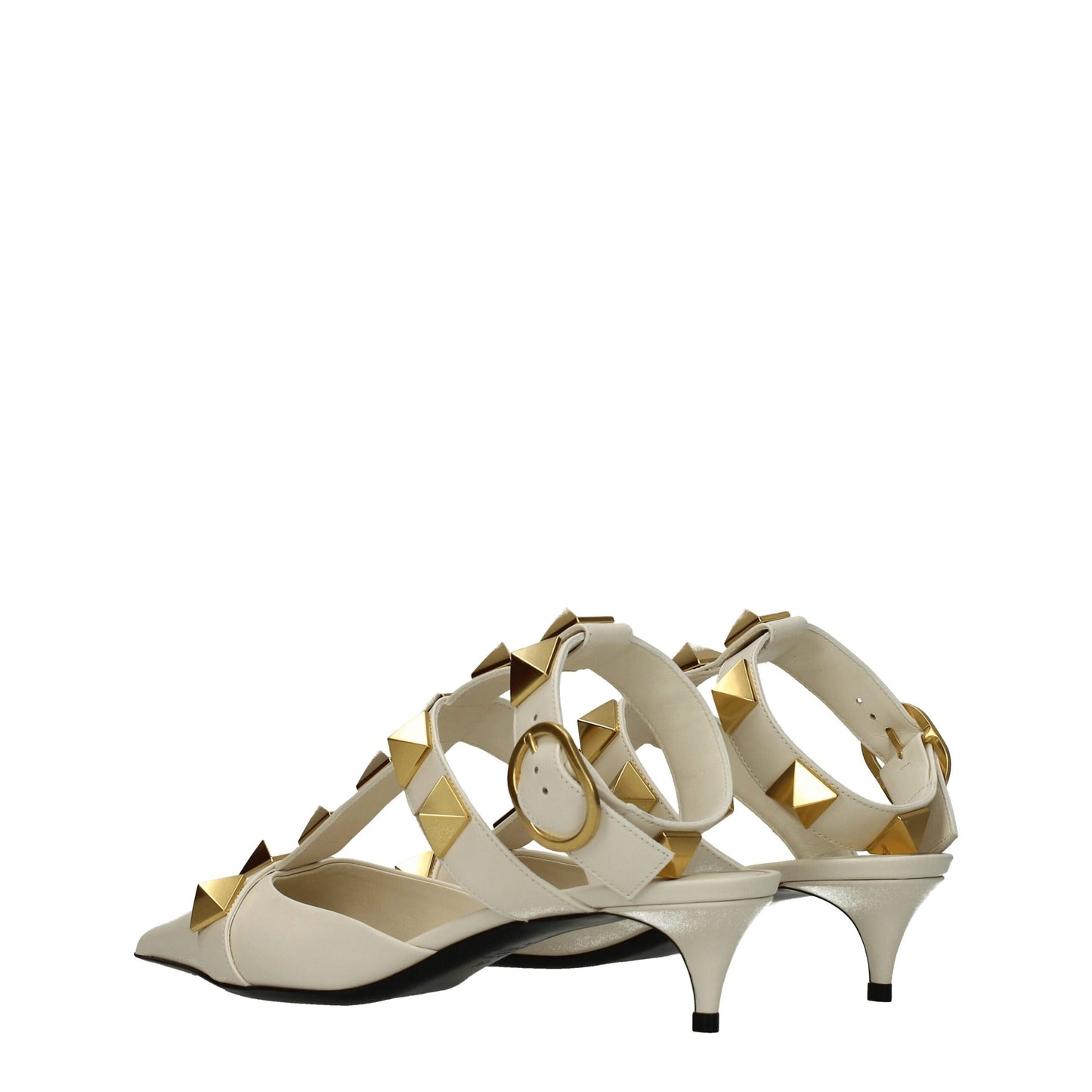 Valentino Garavani – Beige Sandalen aus Leder mit Stilettoabsatz