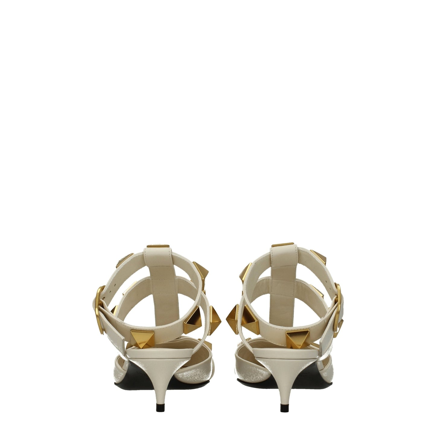 Valentino Garavani – Beige Sandalen aus Leder mit Stilettoabsatz